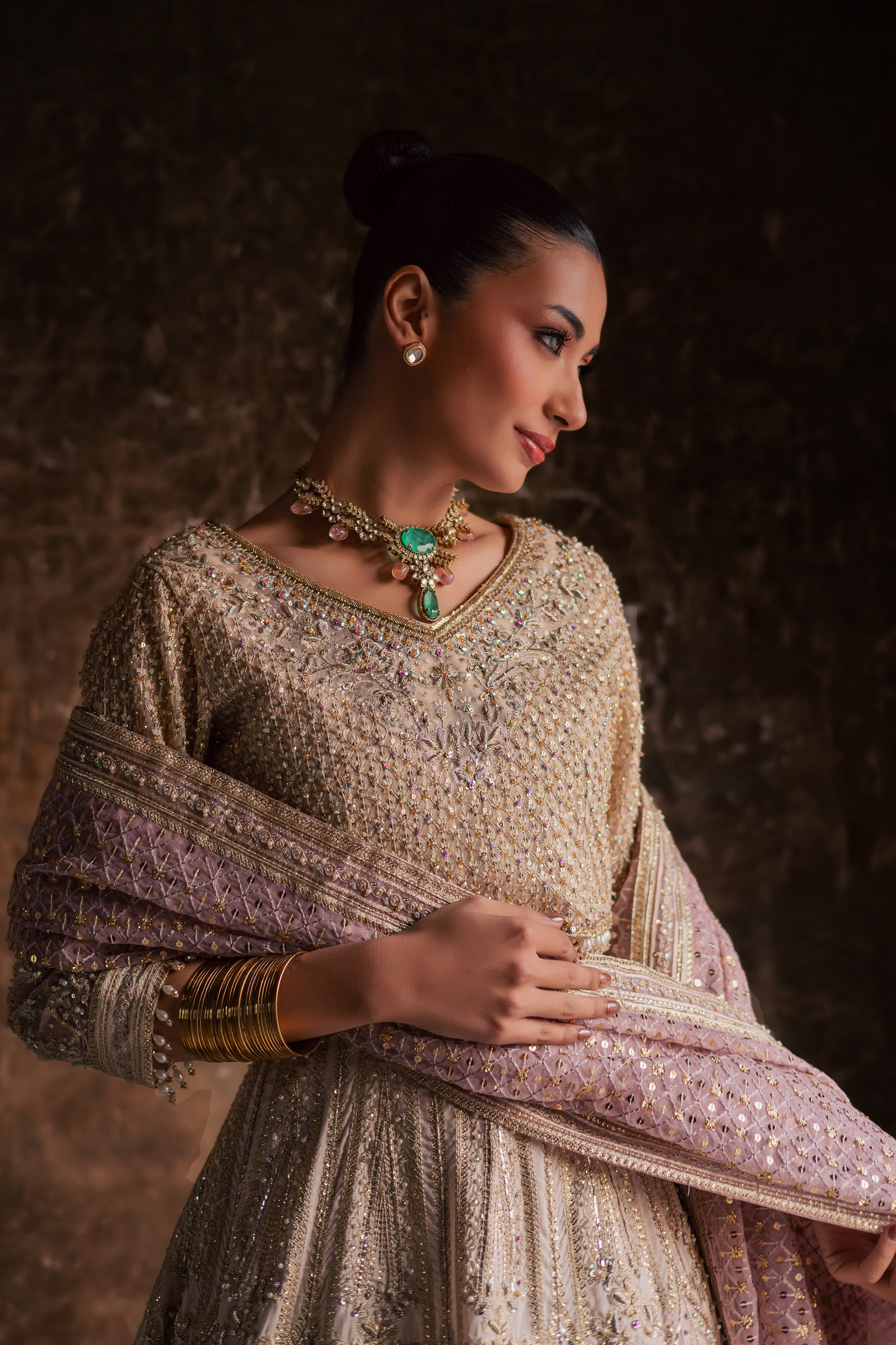 Miray 3Pc - Bridal Dres BATIKSTUDIO2025 BATIK S / Pearl White / Raw Silk-M / Pearl White / Raw Silk-L / Pearl White / Raw Silk