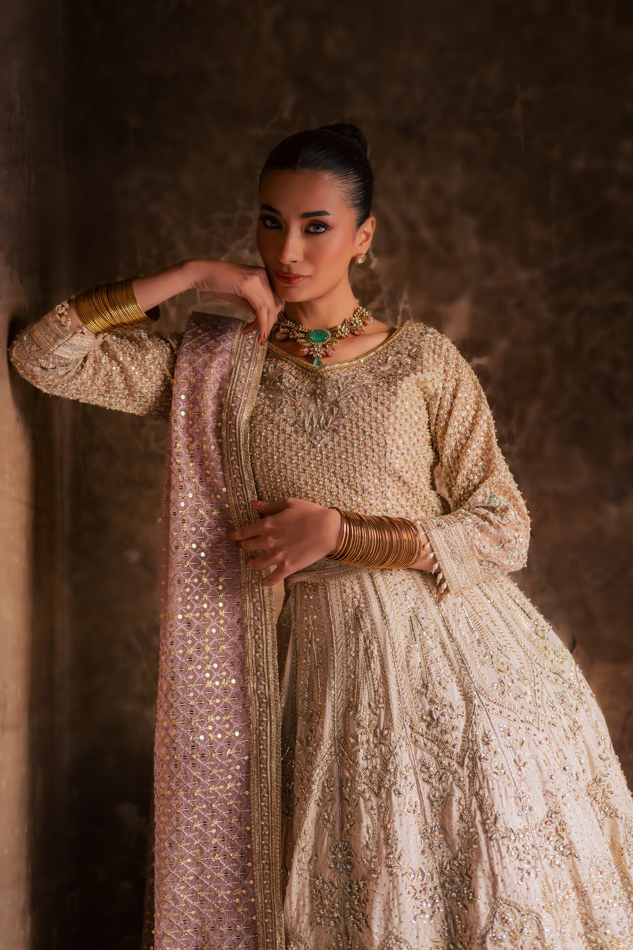 Miray 3Pc - Bridal Dres BATIKSTUDIO2025 BATIK S / Pearl White / Raw Silk-M / Pearl White / Raw Silk-L / Pearl White / Raw Silk