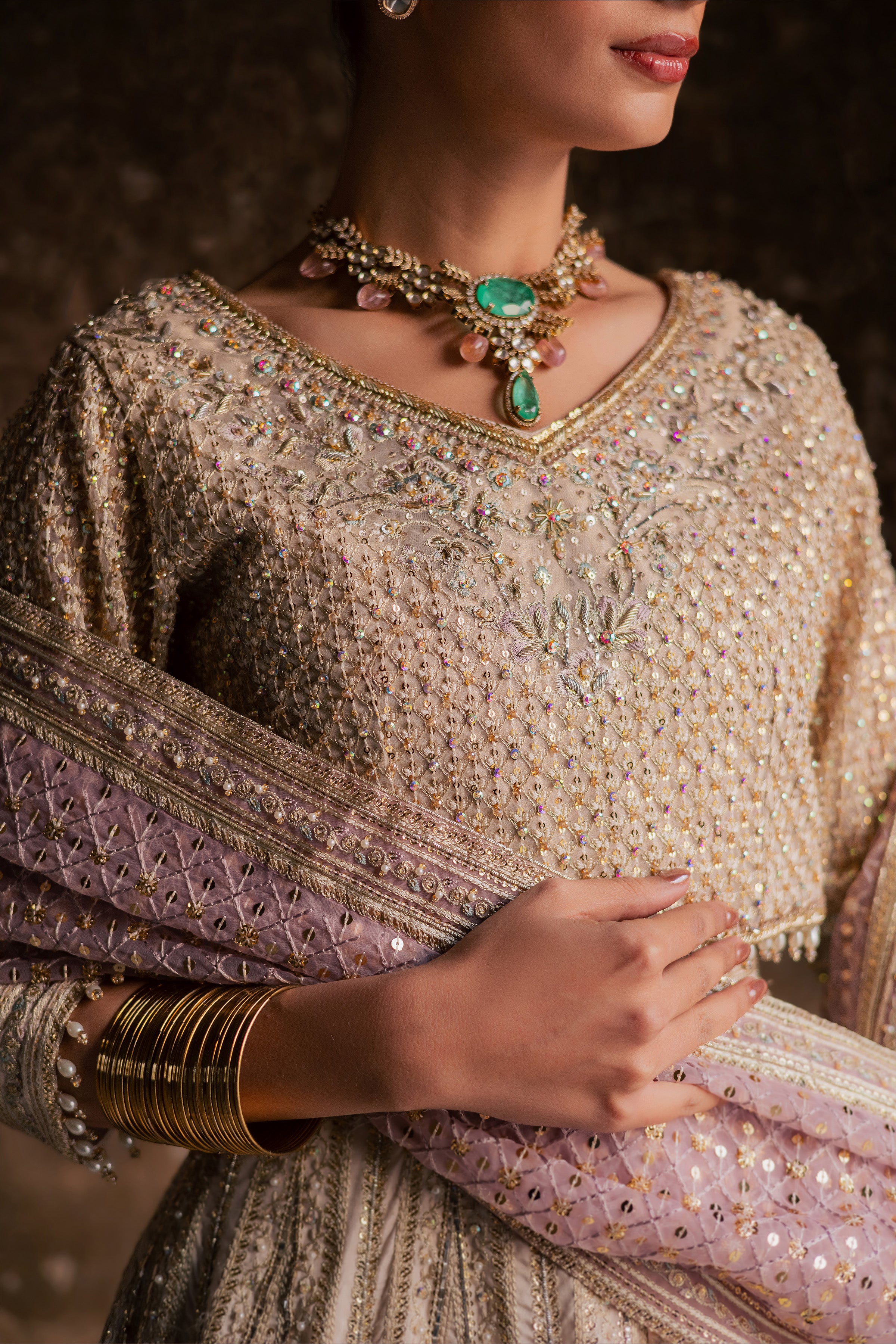 Miray 3Pc - Bridal Dres BATIKSTUDIO2025 BATIK S / Pearl White / Raw Silk-M / Pearl White / Raw Silk-L / Pearl White / Raw Silk