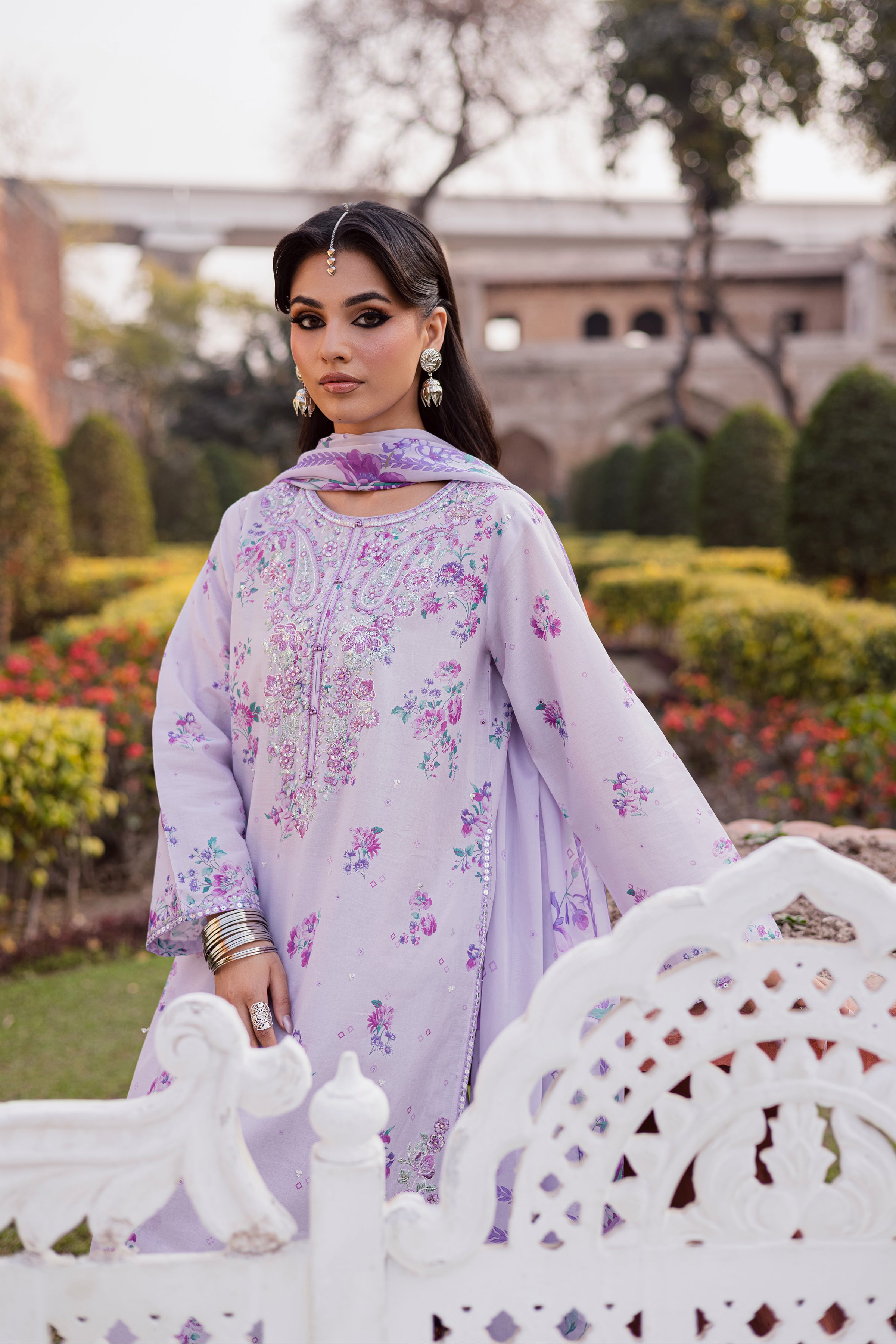 Morticia Lilac 3Pc - Festive Eid Prints BATIKEID2026 BATIK XS / Lilac / Lawn-S / Lilac / Lawn-M / Lilac / Lawn-L / Lilac / Lawn-XL / Lilac / Lawn