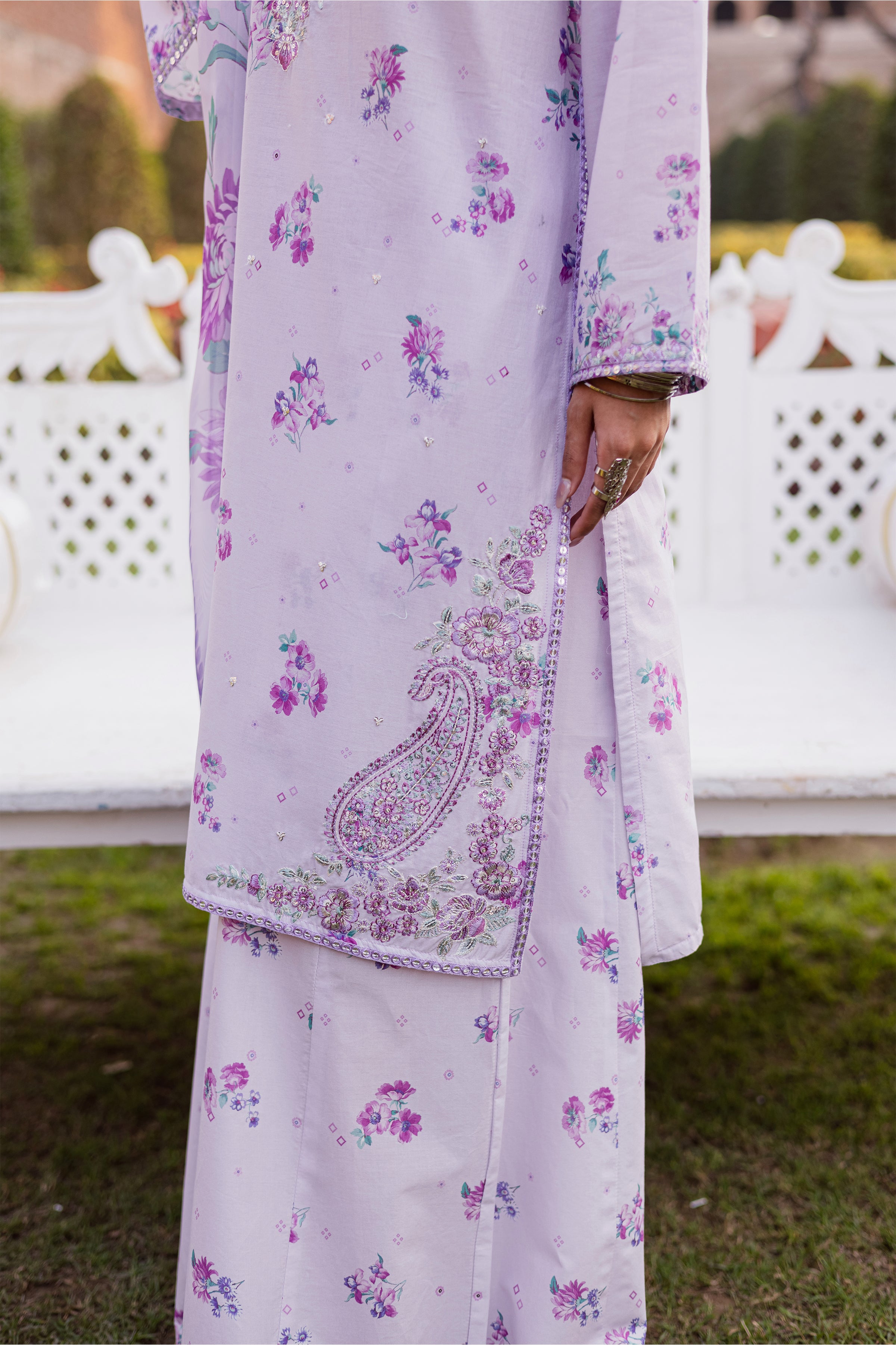 Morticia Lilac 3Pc - Festive Eid Prints BATIKEID2026 BATIK XS / Lilac / Lawn-S / Lilac / Lawn-M / Lilac / Lawn-L / Lilac / Lawn-XL / Lilac / Lawn