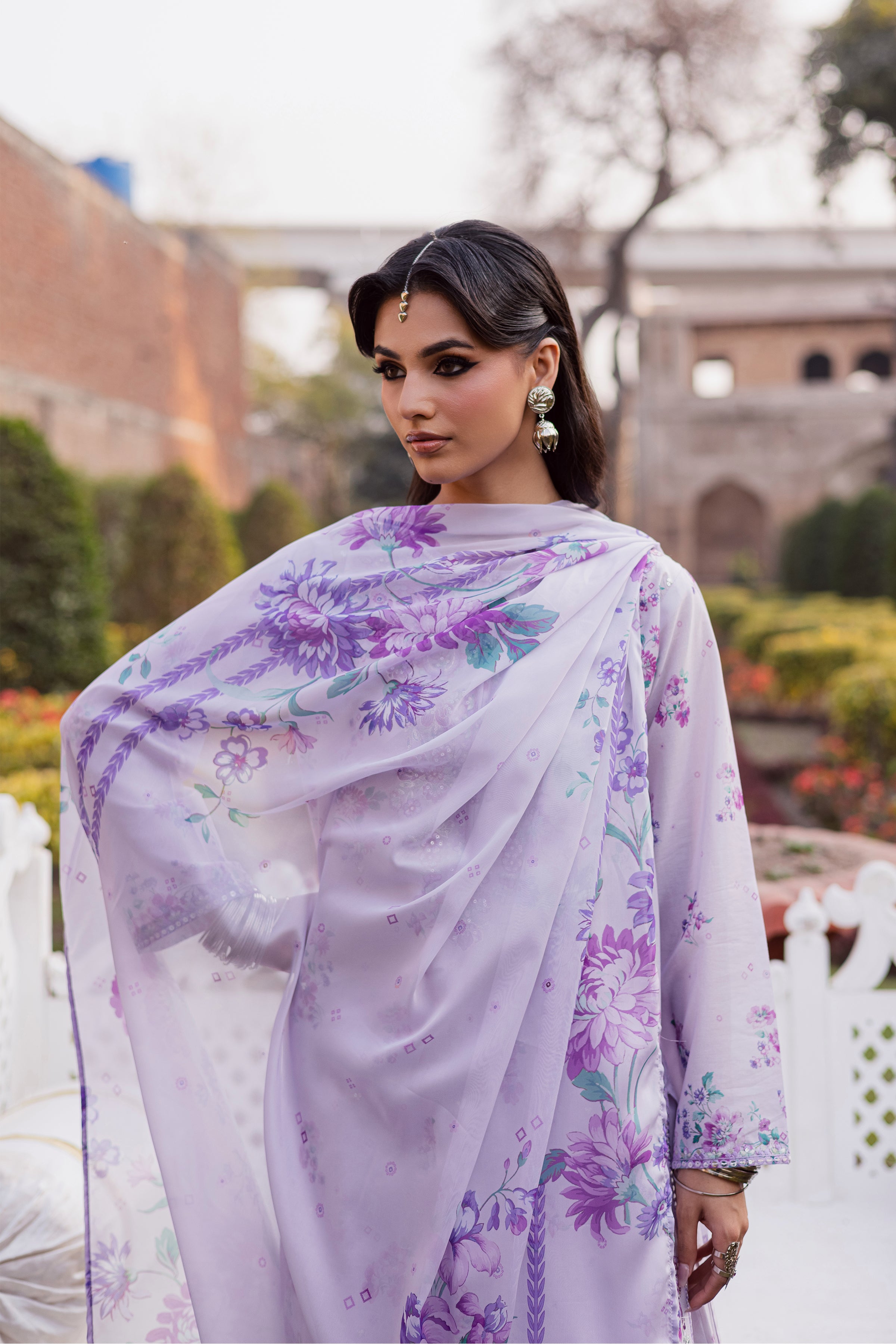 Morticia Lilac 3Pc - Festive Eid Prints BATIKEID2026 BATIK XS / Lilac / Lawn-S / Lilac / Lawn-M / Lilac / Lawn-L / Lilac / Lawn-XL / Lilac / Lawn