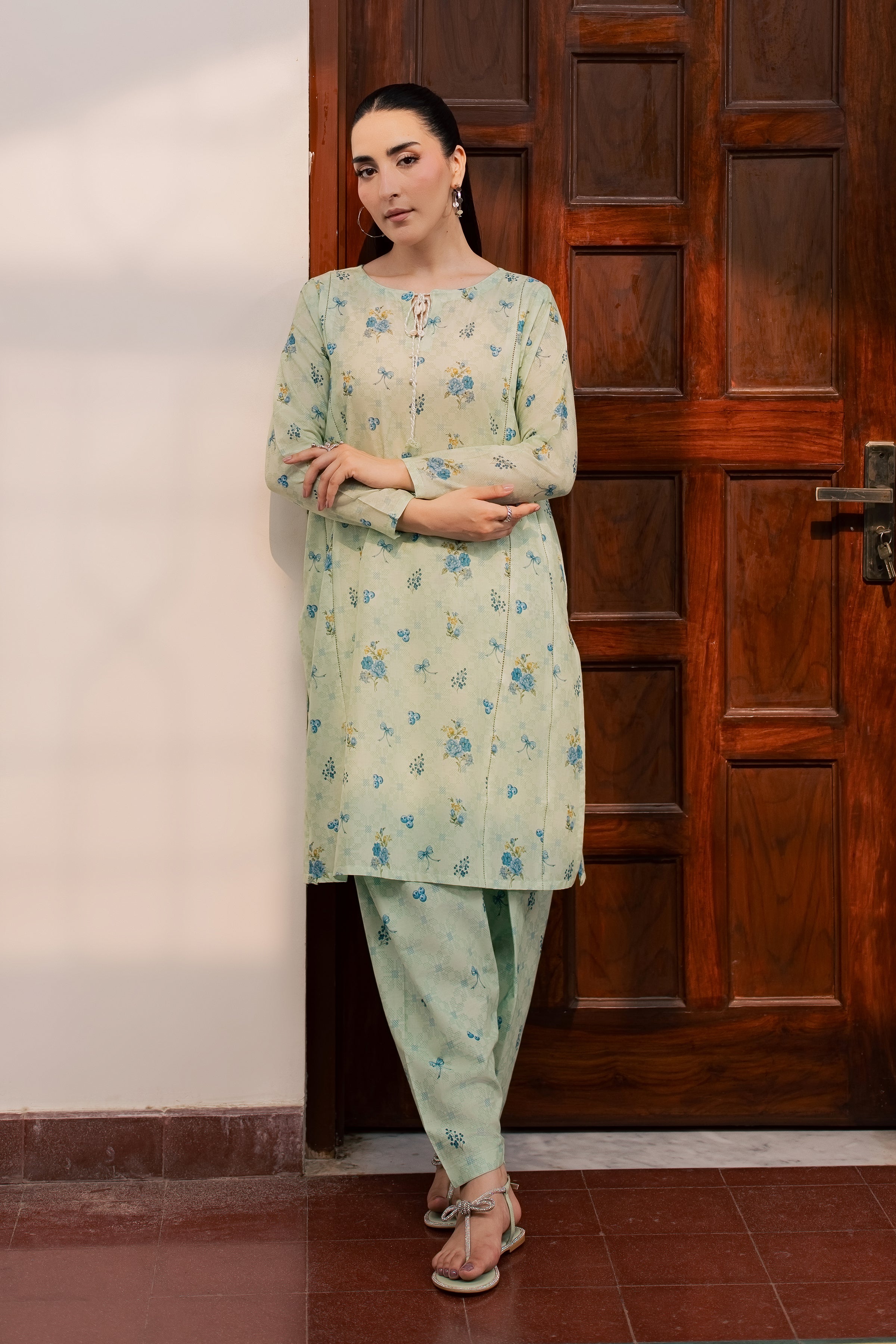 Natalia 2Pc - Printed Lawn Dress BATIKSS26 BATIK XS / Mint Green / Lawn-S / Mint Green / Lawn-M / Mint Green / Lawn-L / Mint Green / Lawn-XL / Mint Green / Lawn