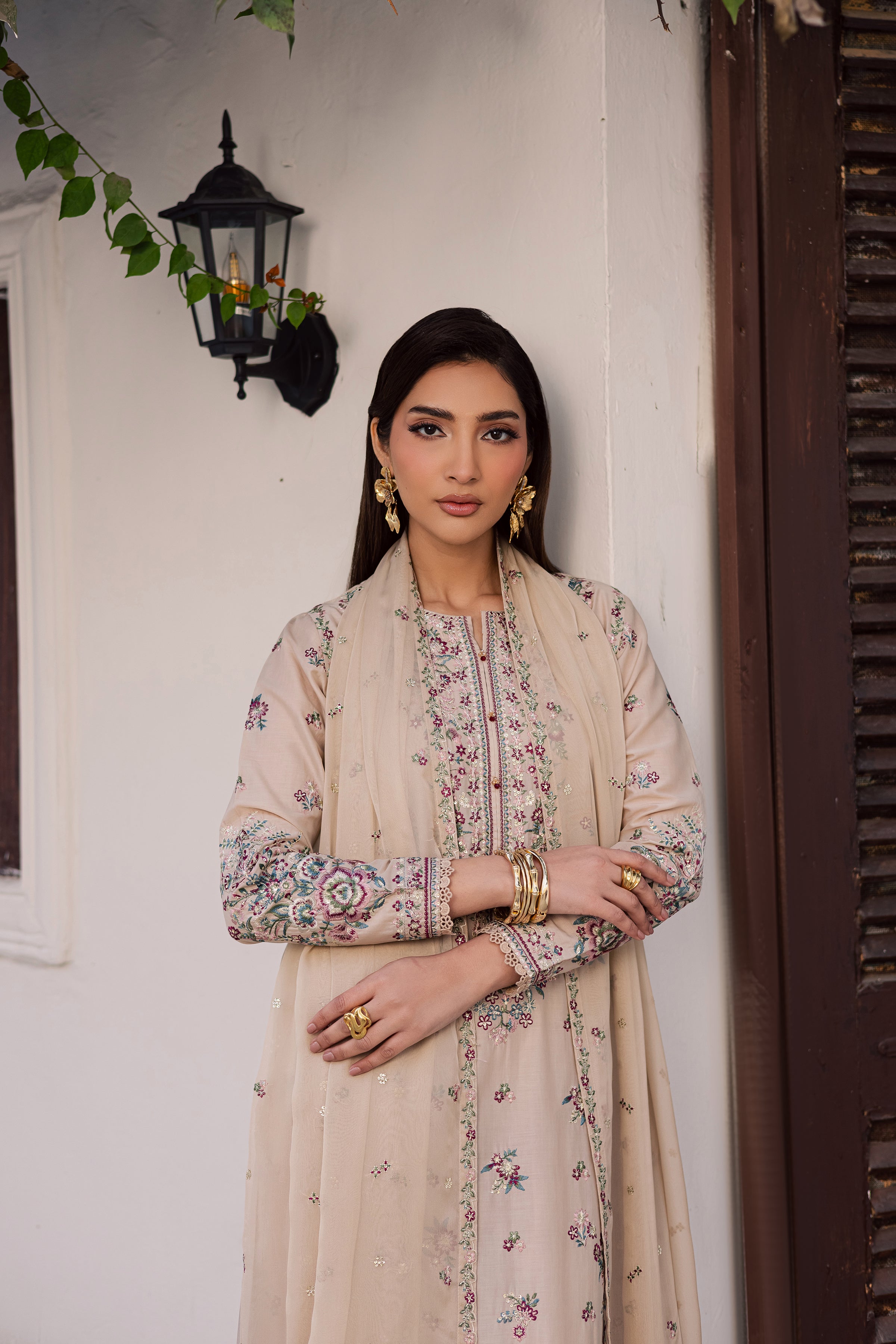 Nehar 3Pc - Festive Embroidered Lawn BATIKEID2026 BATIK XS / Skin / Pima Lawn-S / Skin / Pima Lawn-M / Skin / Pima Lawn-L / Skin / Pima Lawn-XL / Skin / Pima Lawn