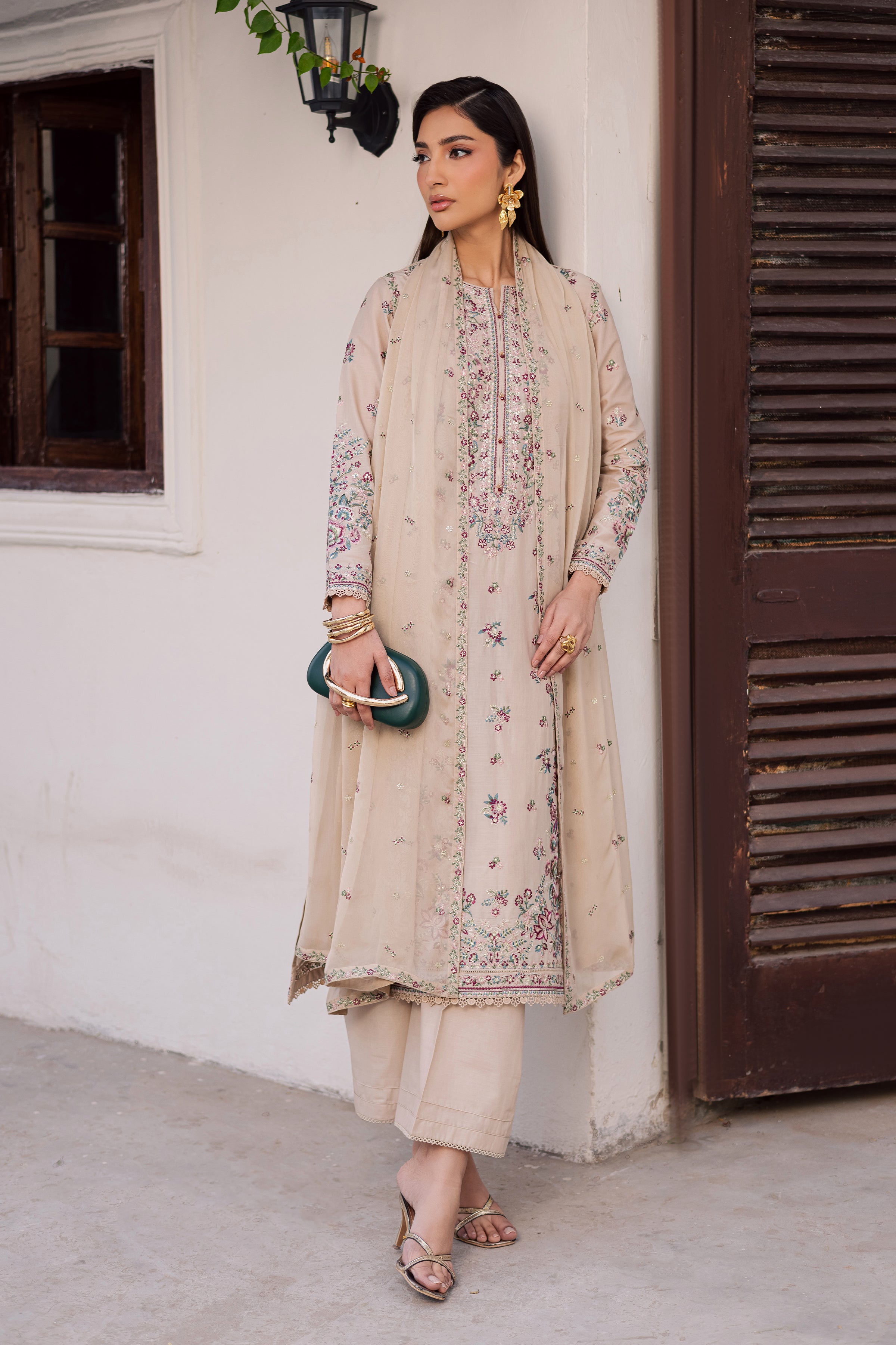 Nehar 3Pc - Festive Embroidered Lawn BATIKEID2026 BATIK XS / Skin / Pima Lawn-S / Skin / Pima Lawn-M / Skin / Pima Lawn-L / Skin / Pima Lawn-XL / Skin / Pima Lawn