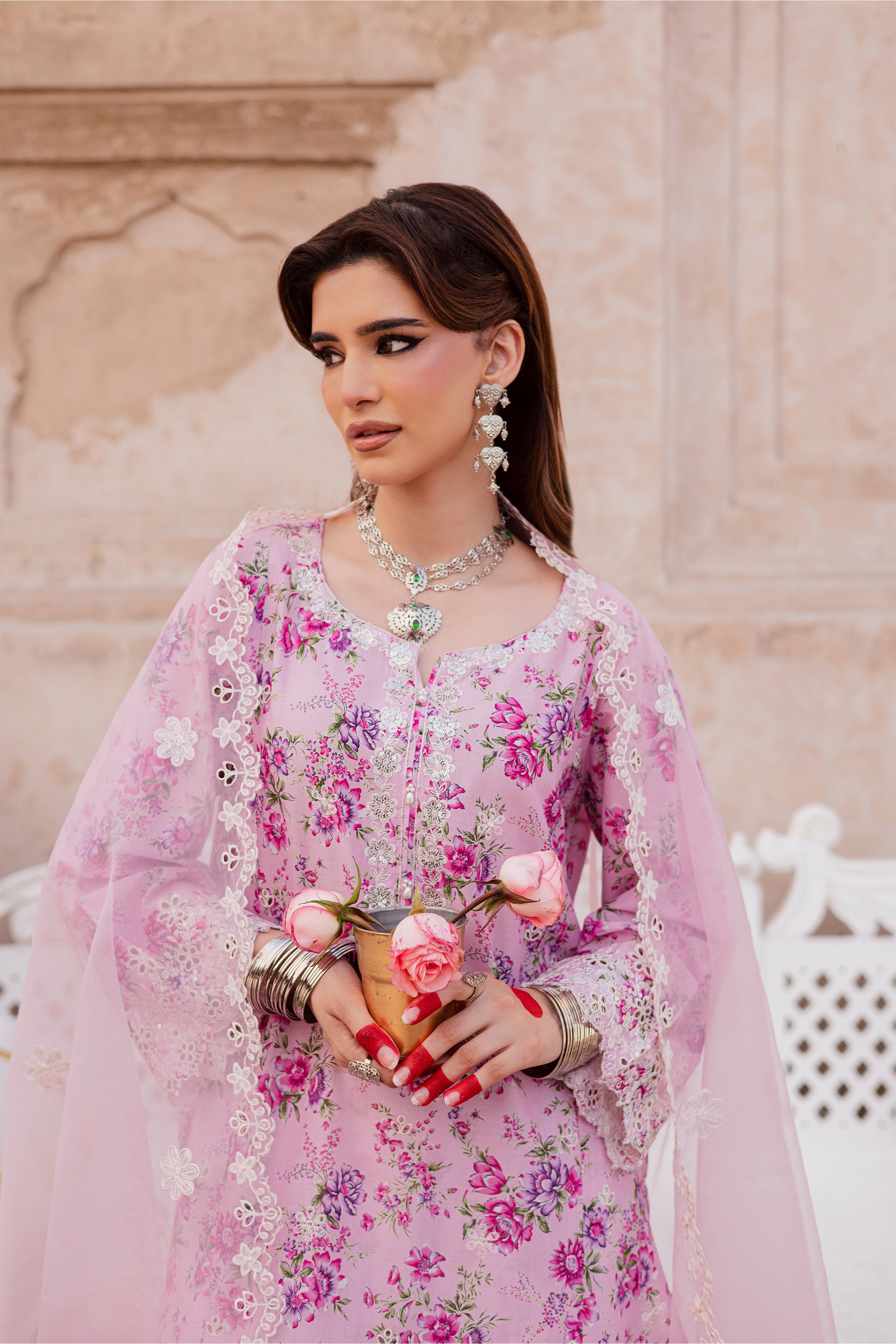 Ninh 3Pc - Festive Eid Prints BATIKEID2026 BATIK XS / Pink / Lawn-S / Pink / Lawn-M / Pink / Lawn-L / Pink / Lawn-XL / Pink / Lawn