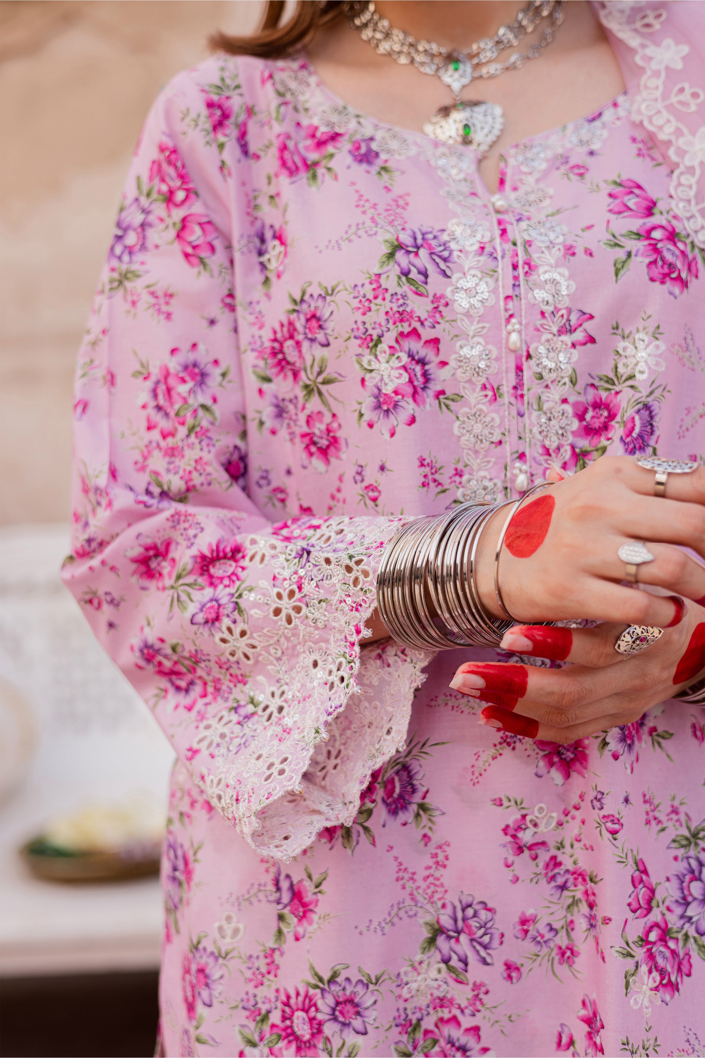 Ninh 3Pc - Festive Eid Prints BATIKEID2026 BATIK XS / Pink / Lawn-S / Pink / Lawn-M / Pink / Lawn-L / Pink / Lawn-XL / Pink / Lawn