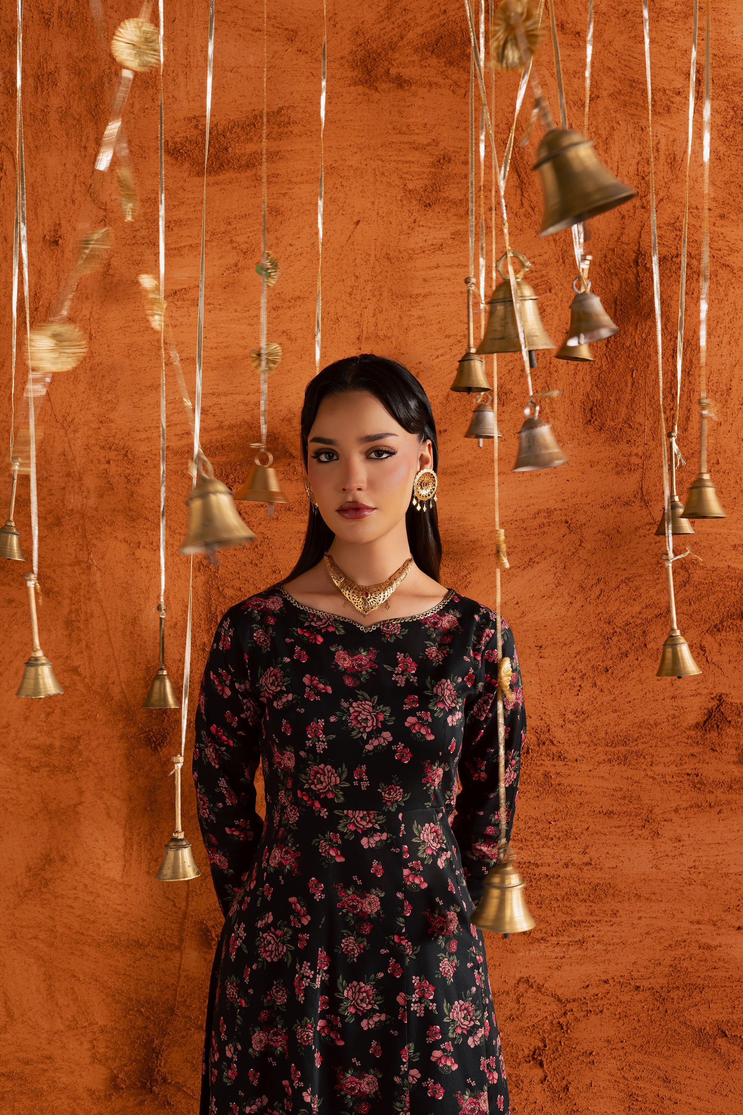 Niva 2Pc - Printed Lawn Dress BATIKEID2026 BATIK XS / Black / Lawn-S / Black / Lawn-M / Black / Lawn-L / Black / Lawn-XL / Black / Lawn