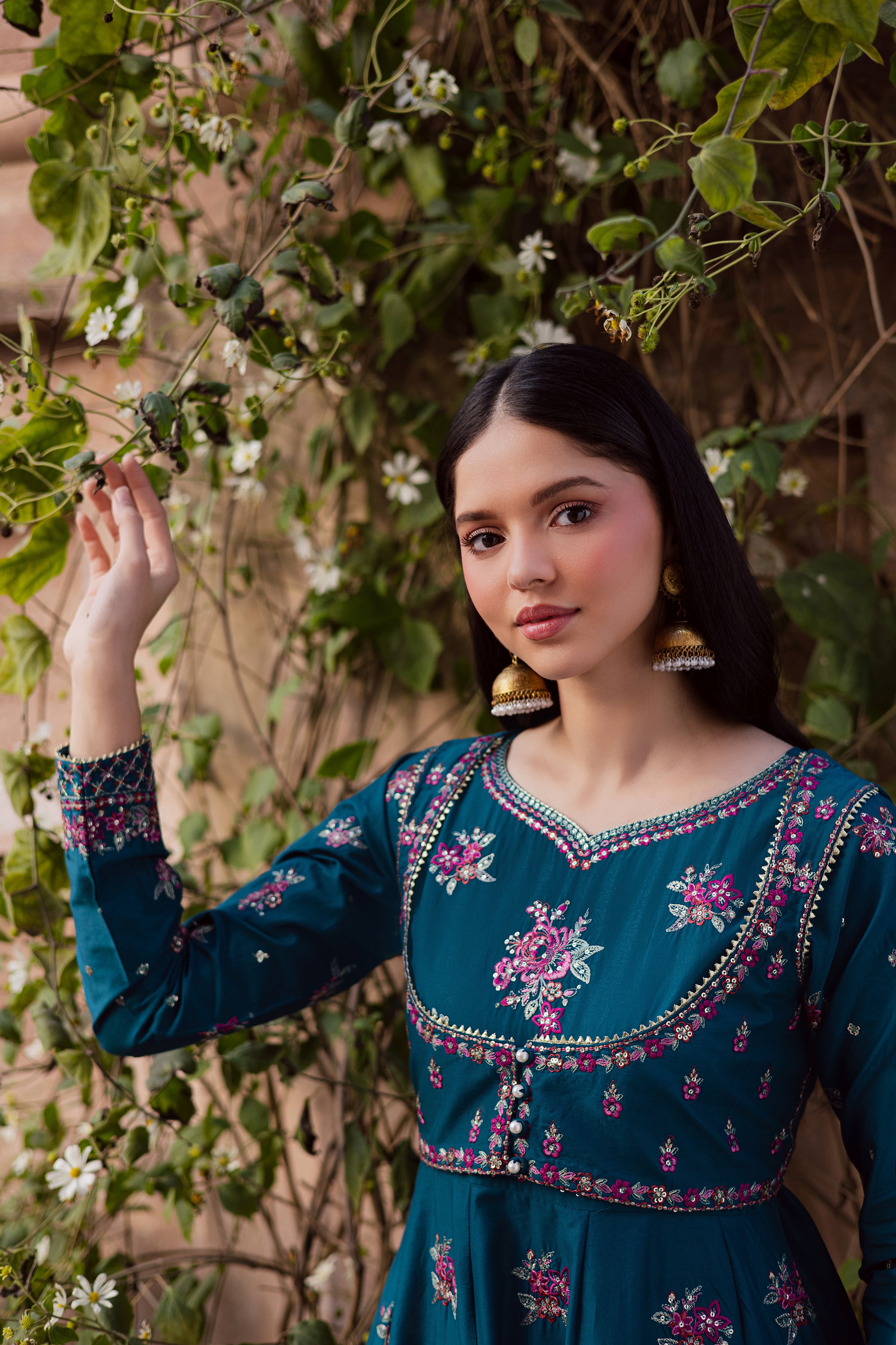 Orla 2Pc - Festive Embroidered Lawn BATIKEID2026 BATIK XS / Zinc Blue / Pima Lawn-S / Zinc Blue / Pima Lawn-M / Zinc Blue / Pima Lawn-L / Zinc Blue / Pima Lawn-XL / Zinc Blue / Pima Lawn