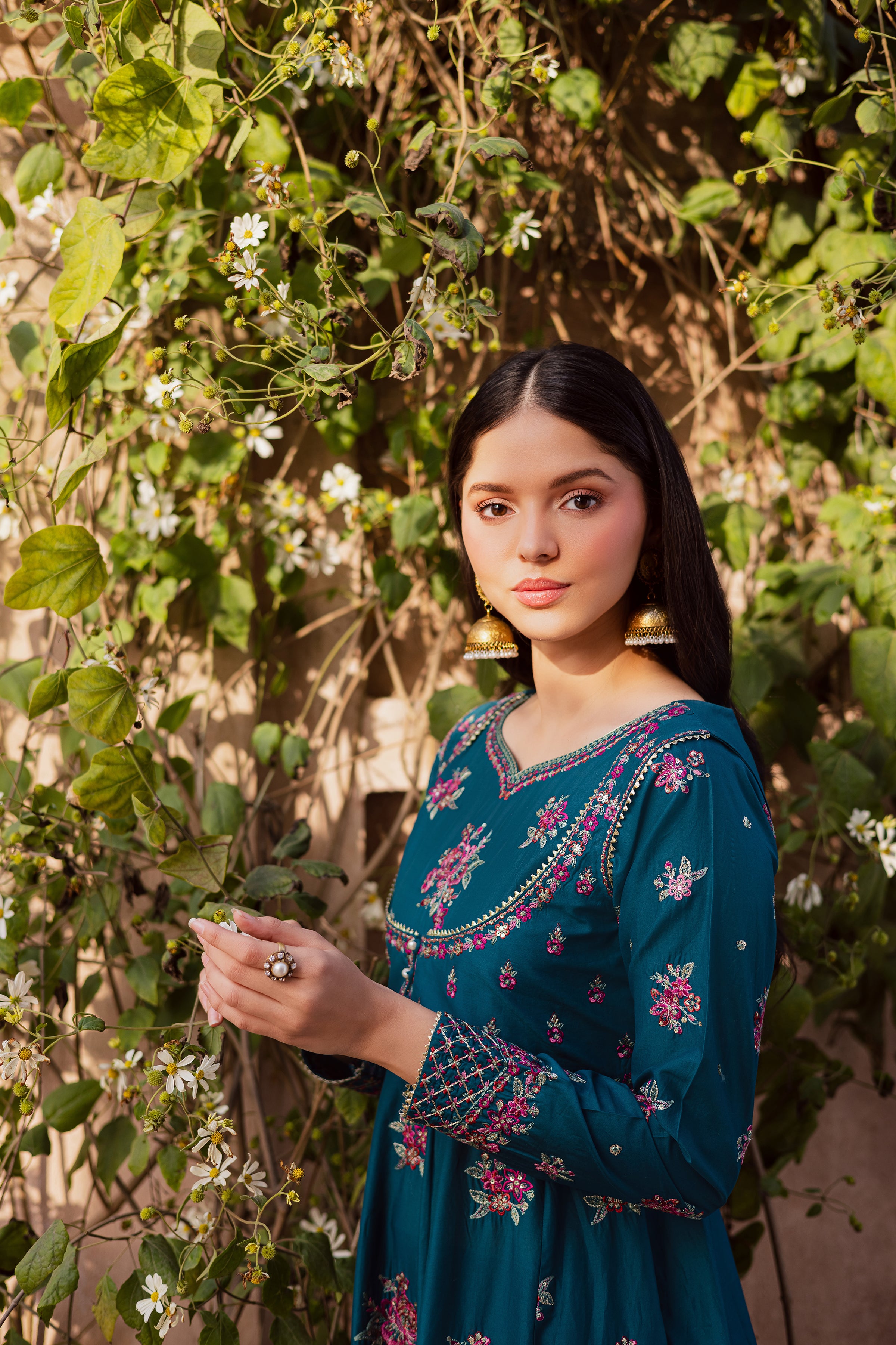 Orla 2Pc - Festive Embroidered Lawn BATIKEID2026 BATIK XS / Zinc Blue / Pima Lawn-S / Zinc Blue / Pima Lawn-M / Zinc Blue / Pima Lawn-L / Zinc Blue / Pima Lawn-XL / Zinc Blue / Pima Lawn