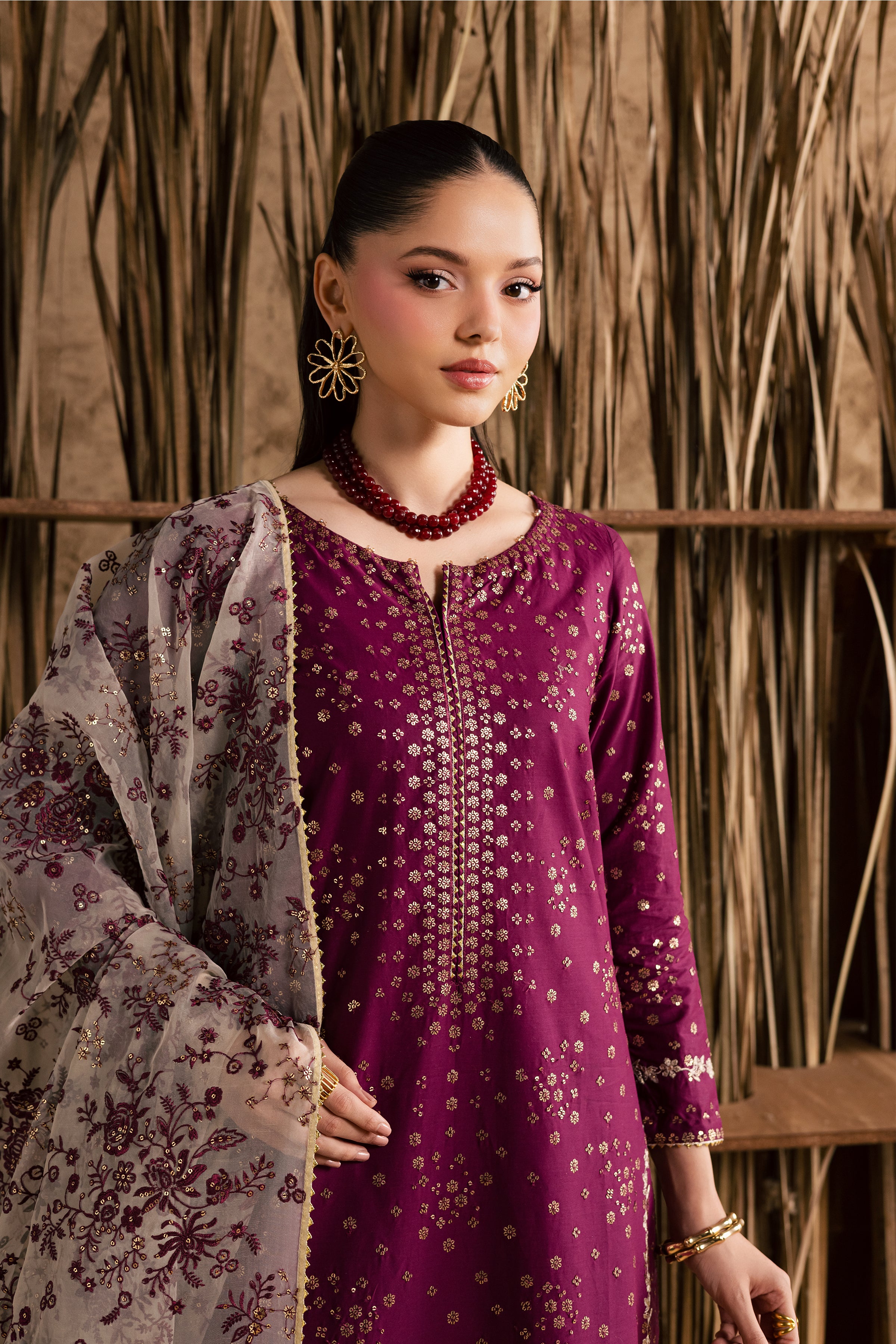 Oslo 3Pc - Festive Eid Pret BATIKEID2026 BATIK XS / Magenta / Giza-S / Magenta / Giza-M / Magenta / Giza-L / Magenta / Giza-XL / Magenta / Giza