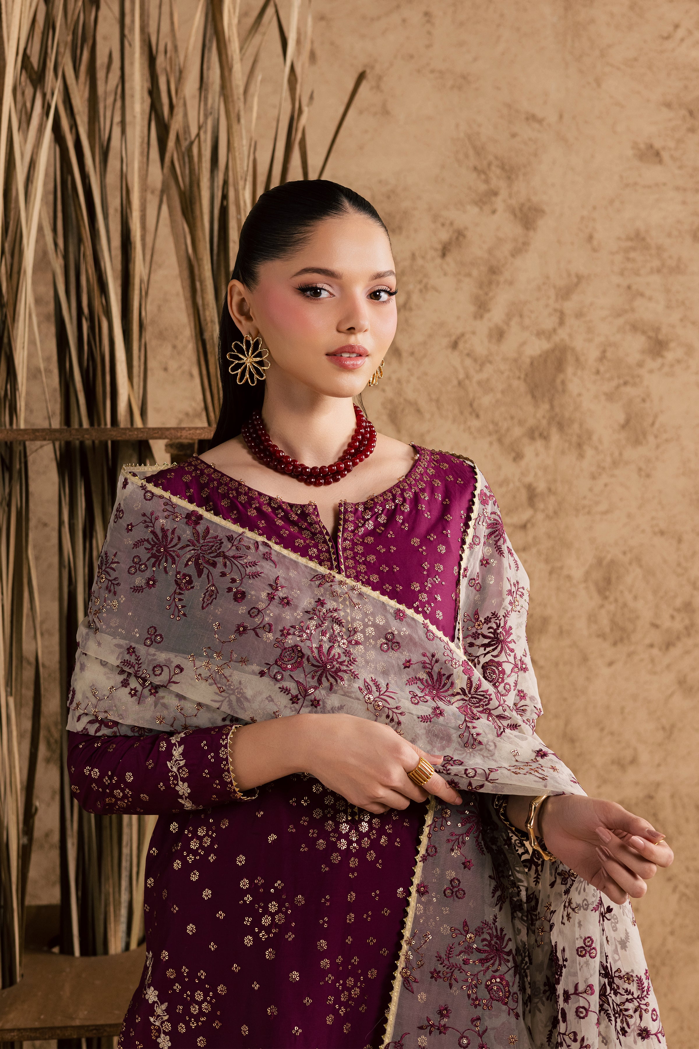 Oslo 3Pc - Festive Eid Pret BATIKEID2026 BATIK XS / Magenta / Giza-S / Magenta / Giza-M / Magenta / Giza-L / Magenta / Giza-XL / Magenta / Giza