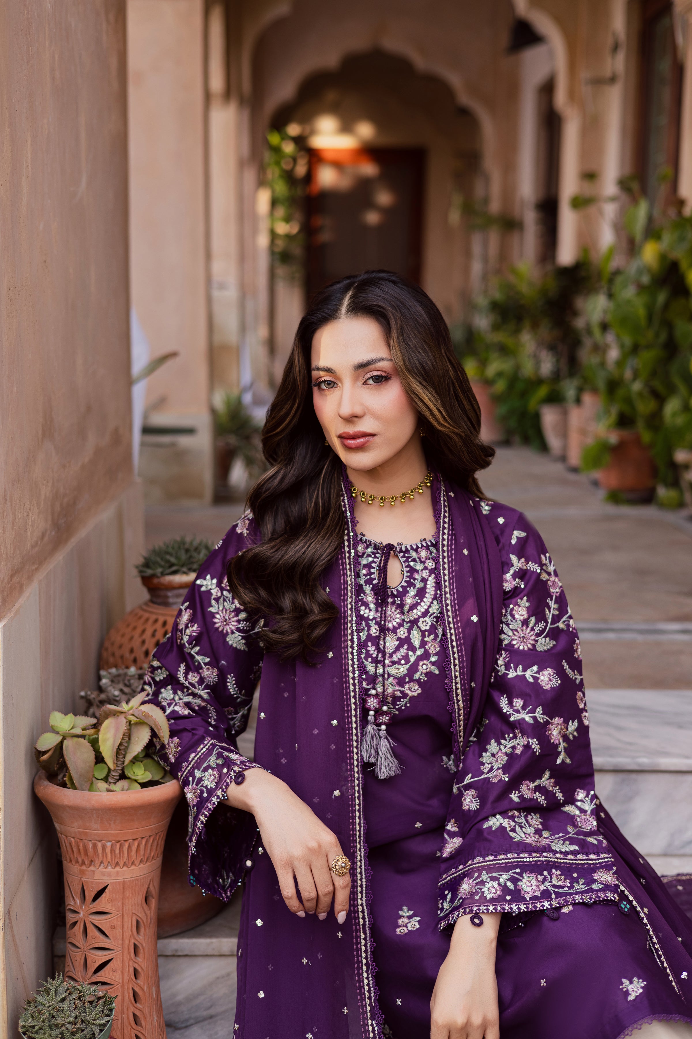 Plum Haze 3Pc - Festive Embroidered Lawn BATIKEID2026 BATIK XS / Purple / Pima Lawn-S / Purple / Pima Lawn-M / Purple / Pima Lawn-L / Purple / Pima Lawn-XL / Purple / Pima Lawn