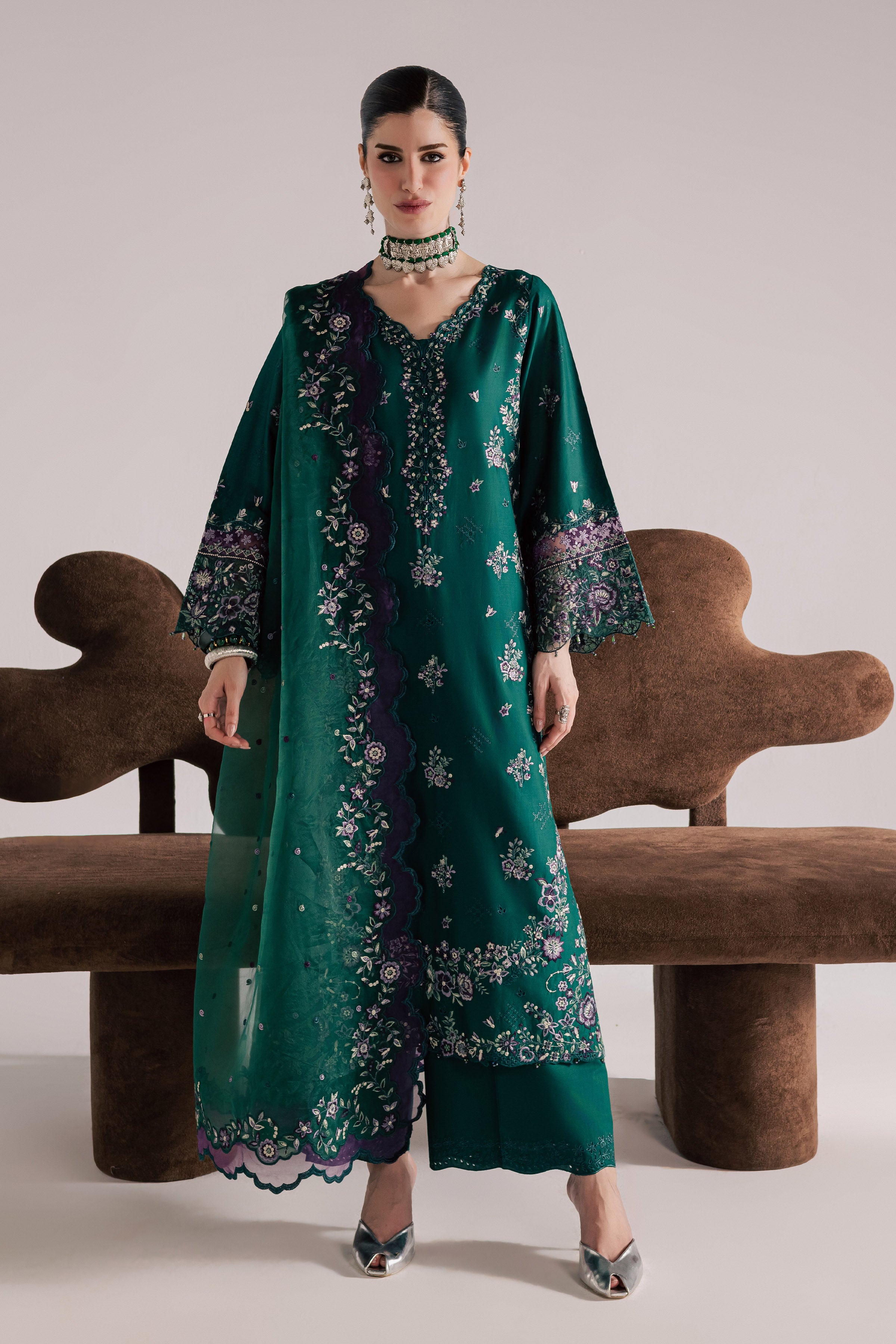 Purple Forest 3Pc - Festive Eid Pret BATIKSS26 BATIK XS / Forest Biome / Pima Lawn-S / Forest Biome / Pima Lawn-M / Forest Biome / Pima Lawn-L / Forest Biome / Pima Lawn-XL / Forest Biome / Pima Lawn