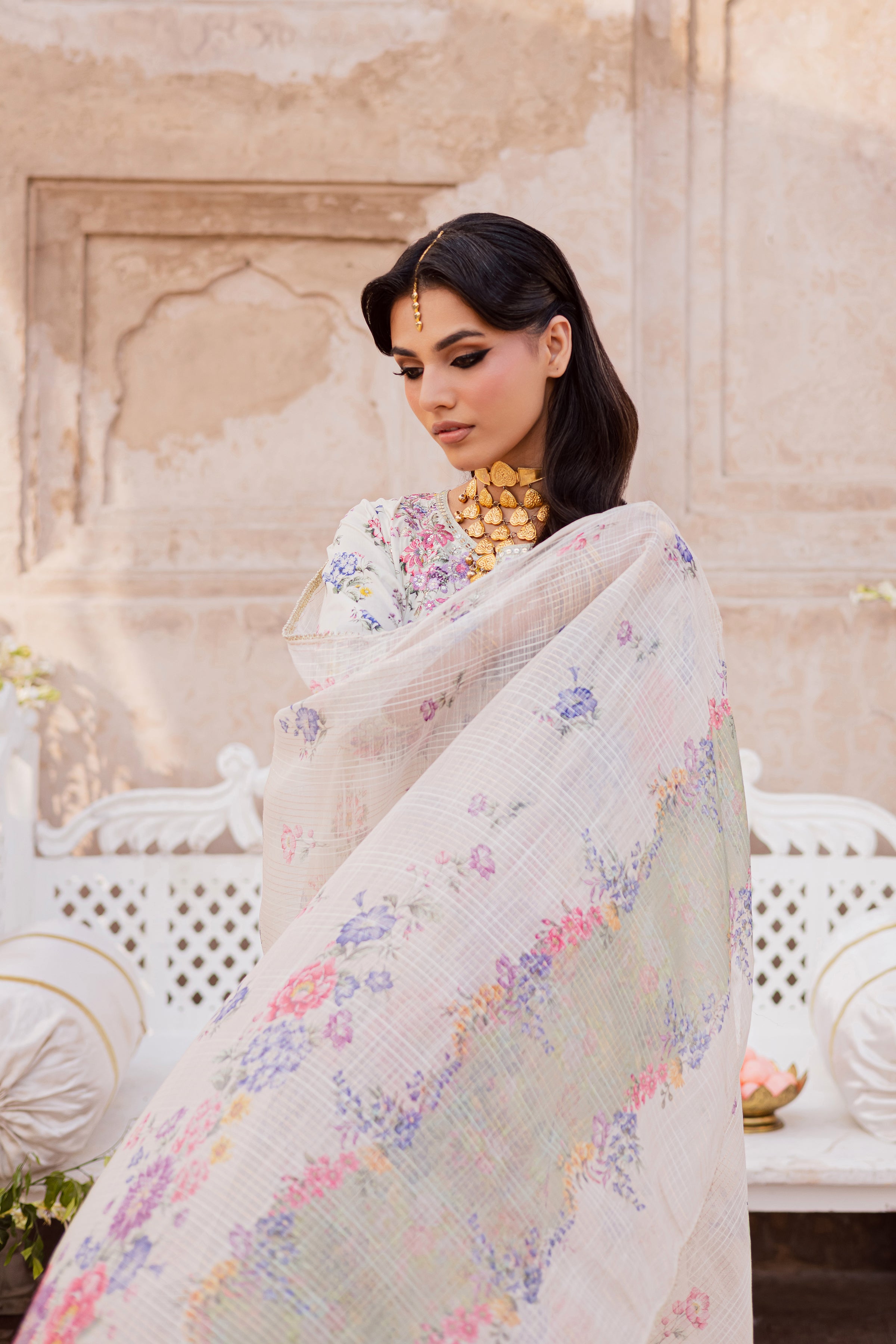 Qissa 3Pc - Festive Eid Prints BATIKEID2026 BATIK XS / Off White / Lawn-S / Off White / Lawn-M / Off White / Lawn-L / Off White / Lawn-XL / Off White / Lawn