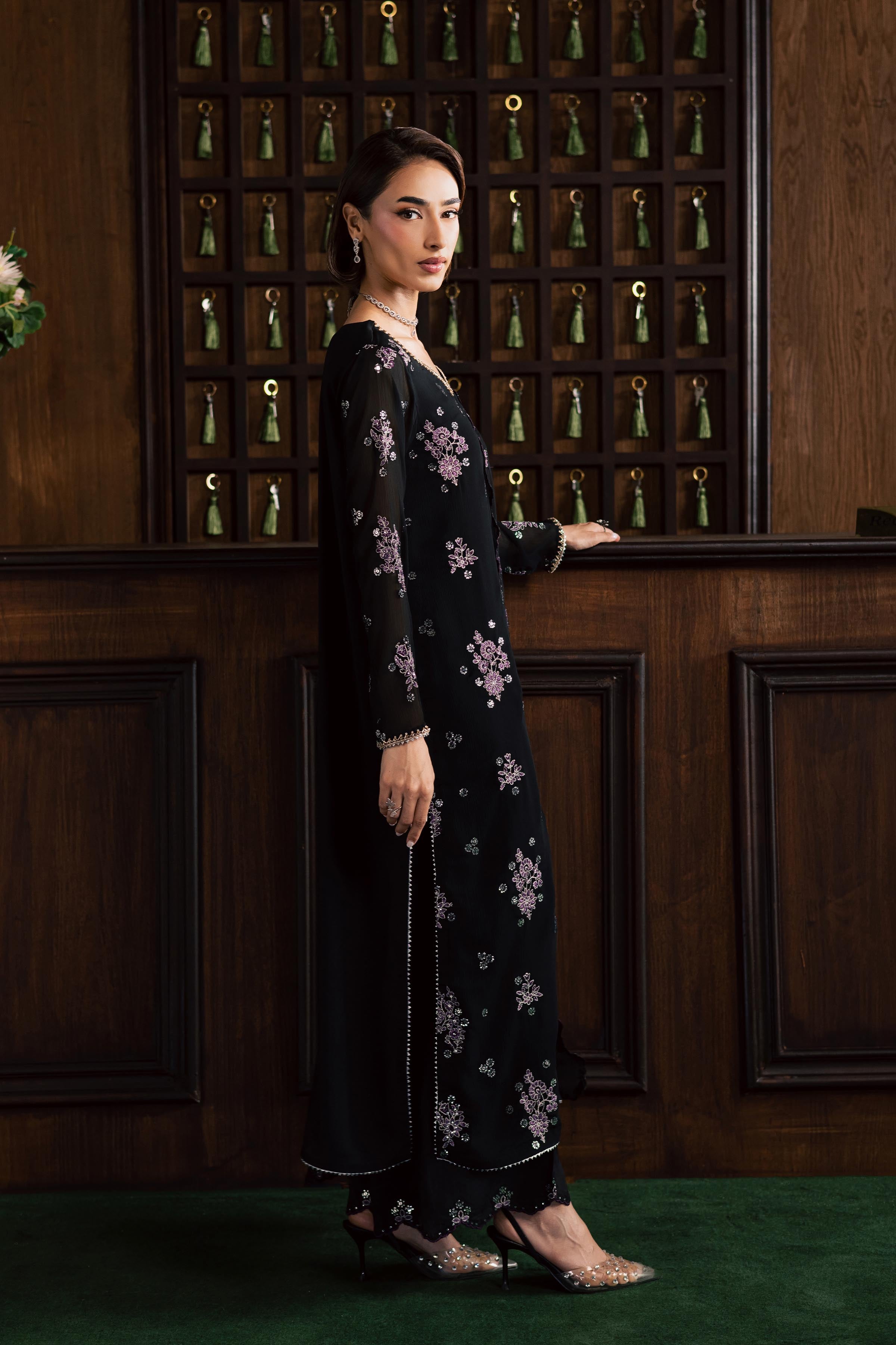 Reef 3Pc - Festive Luxury Formal BATIKEID2026 BATIK XS / Black / Crinkle-S / Black / Crinkle-M / Black / Crinkle-L / Black / Crinkle-XL / Black / Crinkle