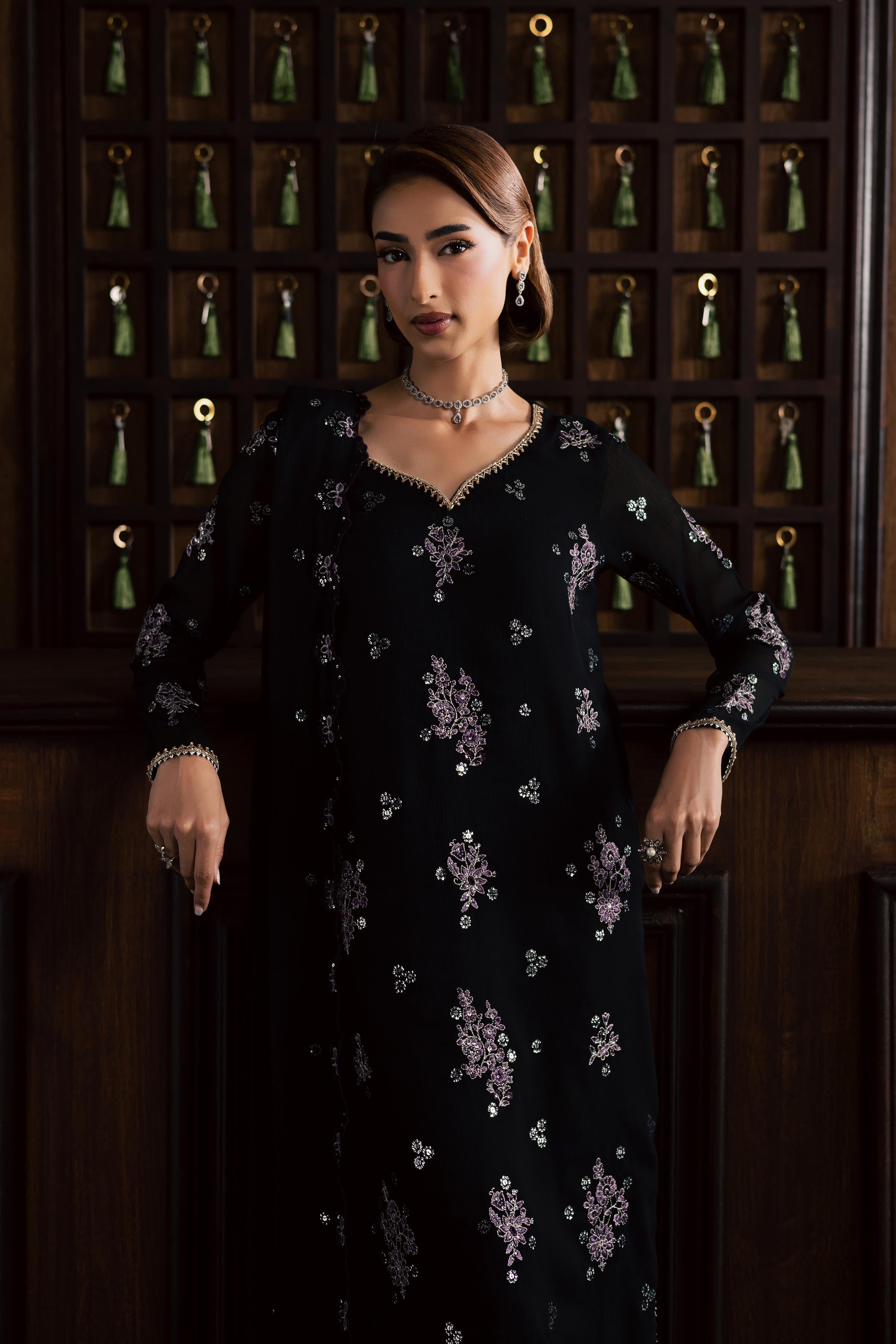 Reef 3Pc - Festive Luxury Formal BATIKEID2026 BATIK XS / Black / Crinkle-S / Black / Crinkle-M / Black / Crinkle-L / Black / Crinkle-XL / Black / Crinkle