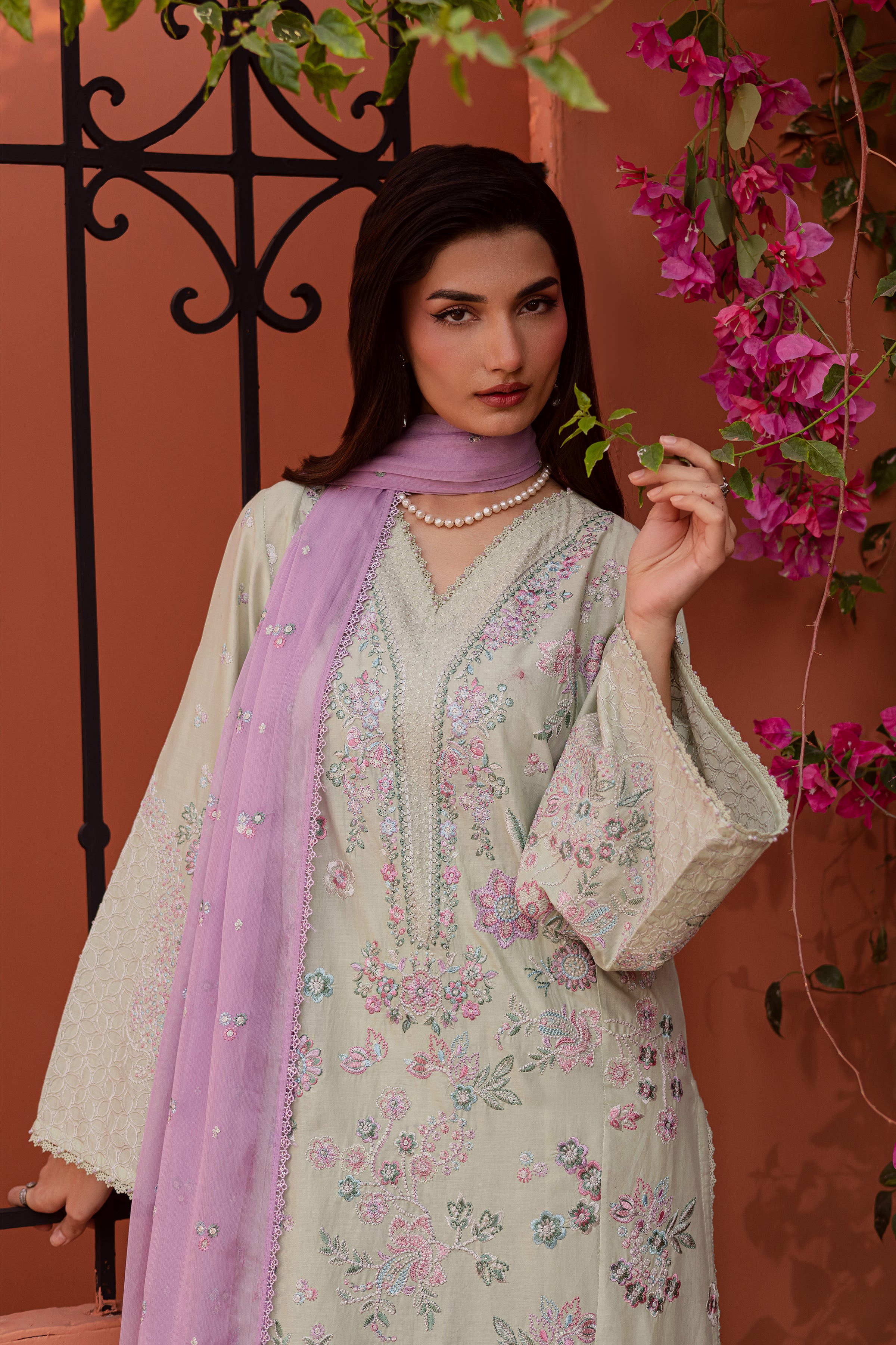 Reeya 3Pc - Festive Embroidered Lawn BATIKEID2026 BATIK XS / Mint Green / Pima Lawn-S / Mint Green / Pima Lawn-M / Mint Green / Pima Lawn-L / Mint Green / Pima Lawn-XL / Mint Green / Pima Lawn