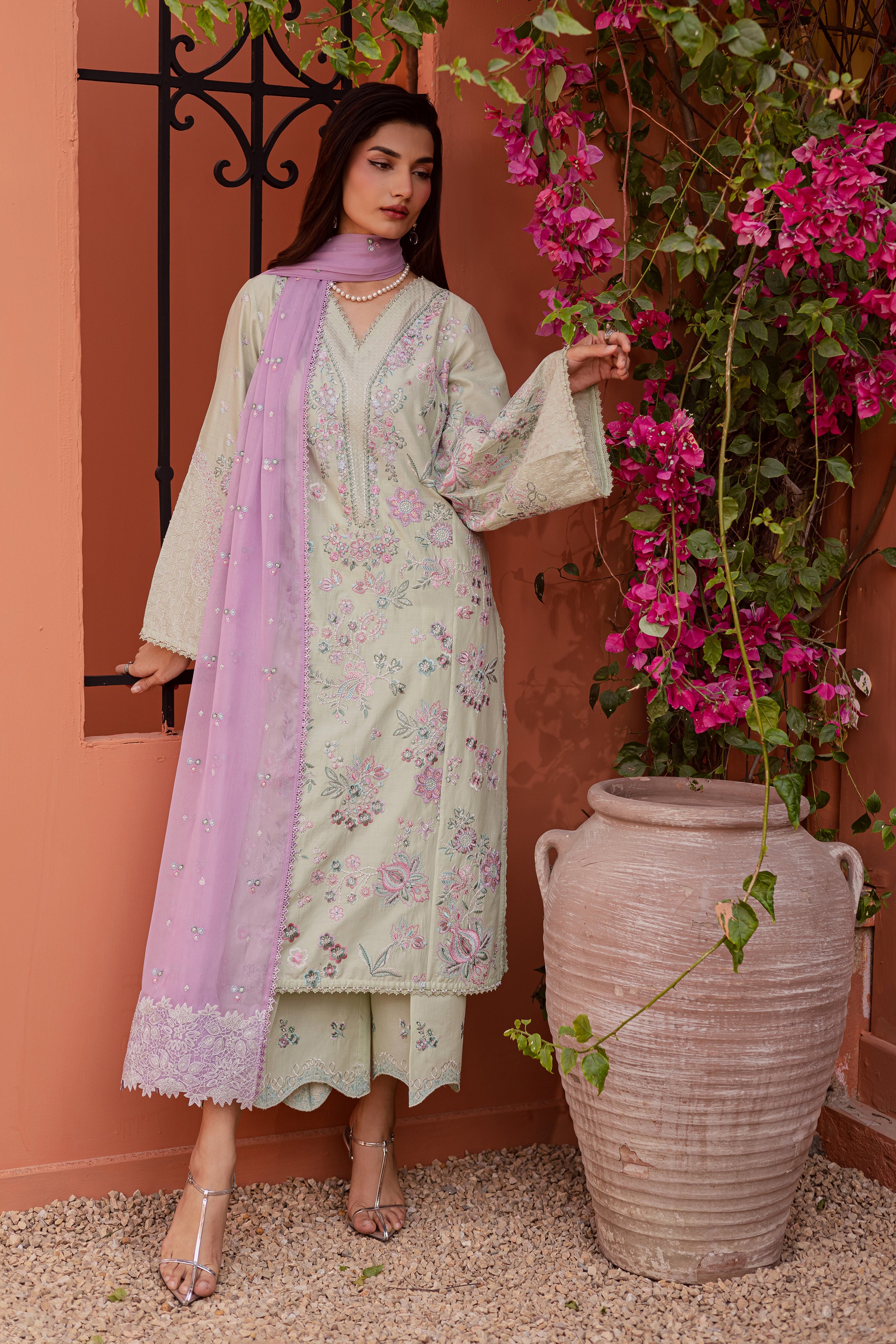 Reeya 3Pc - Festive Embroidered Lawn BATIKEID2026 BATIK XS / Mint Green / Pima Lawn-S / Mint Green / Pima Lawn-M / Mint Green / Pima Lawn-L / Mint Green / Pima Lawn-XL / Mint Green / Pima Lawn