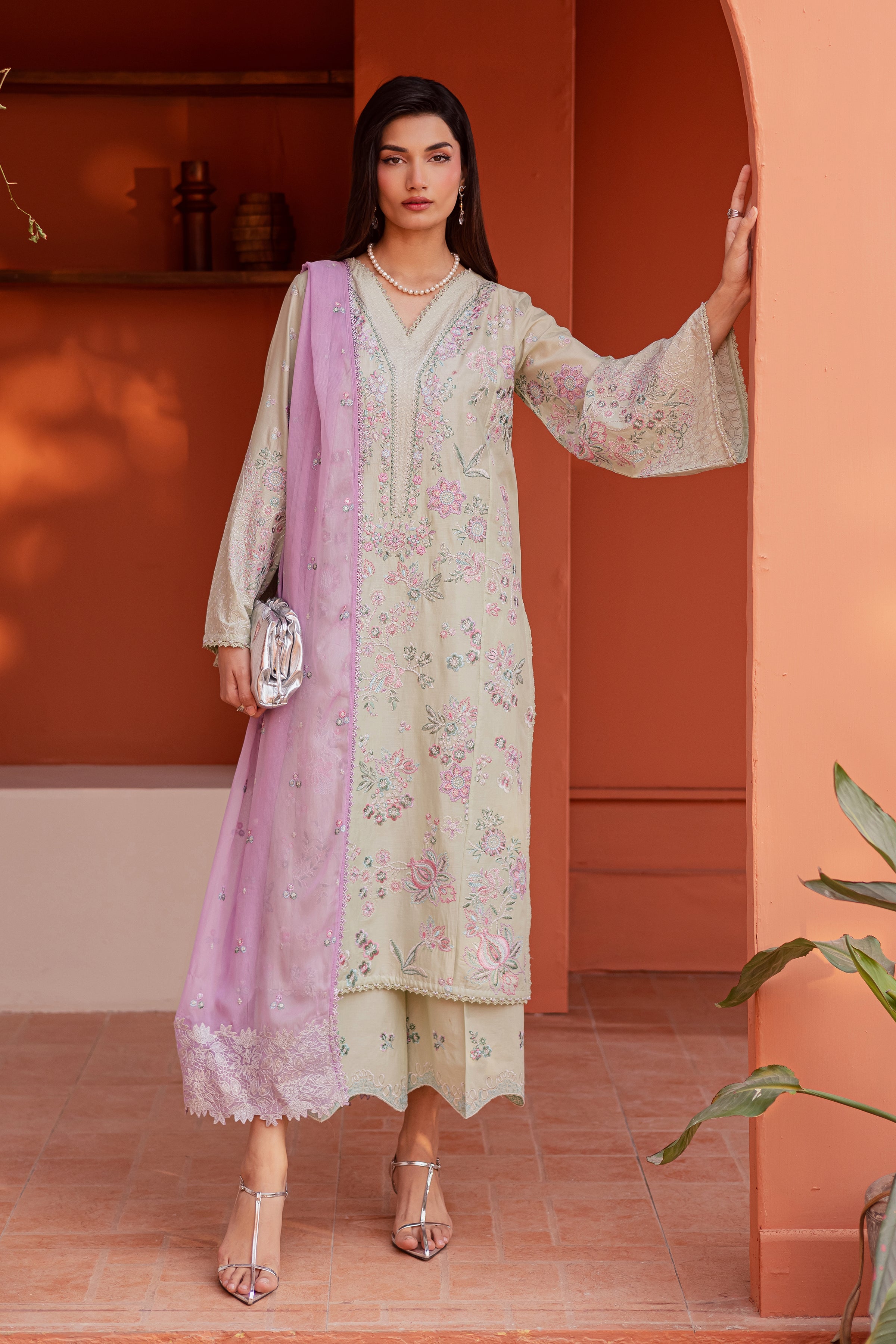 Reeya 3Pc - Festive Embroidered Lawn BATIKEID2026 BATIK XS / Mint Green / Pima Lawn-S / Mint Green / Pima Lawn-M / Mint Green / Pima Lawn-L / Mint Green / Pima Lawn-XL / Mint Green / Pima Lawn