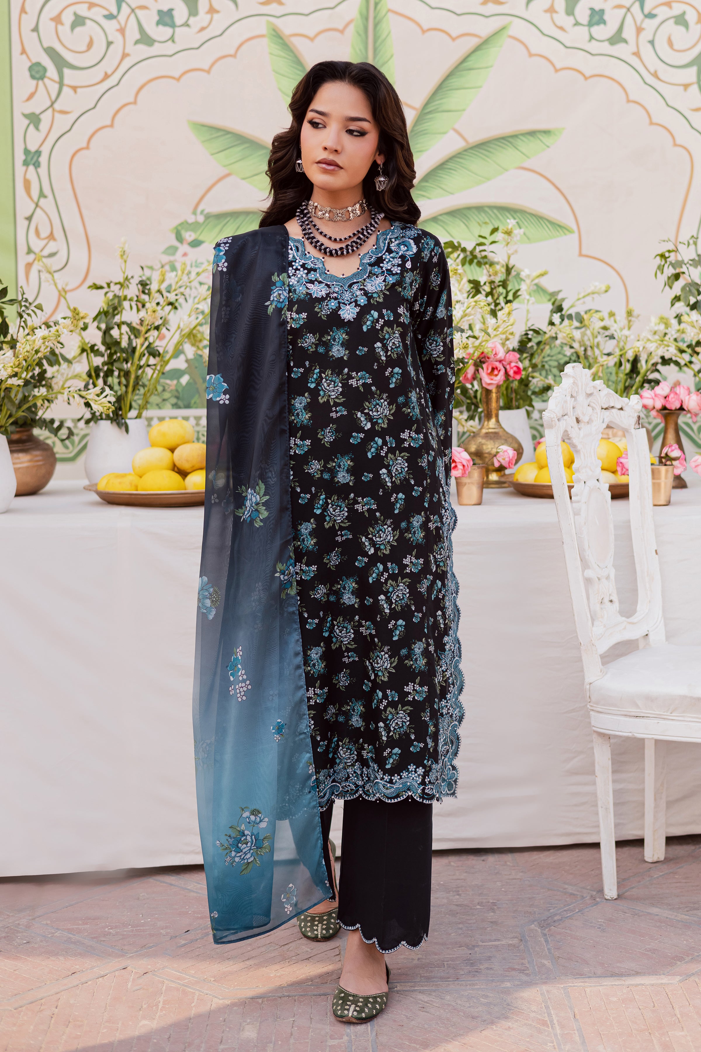 Reezay 3Pc - Festive Eid Prints BATIKEID2026 BATIK XS / Black / Lawn-S / Black / Lawn-M / Black / Lawn-L / Black / Lawn-XL / Black / Lawn