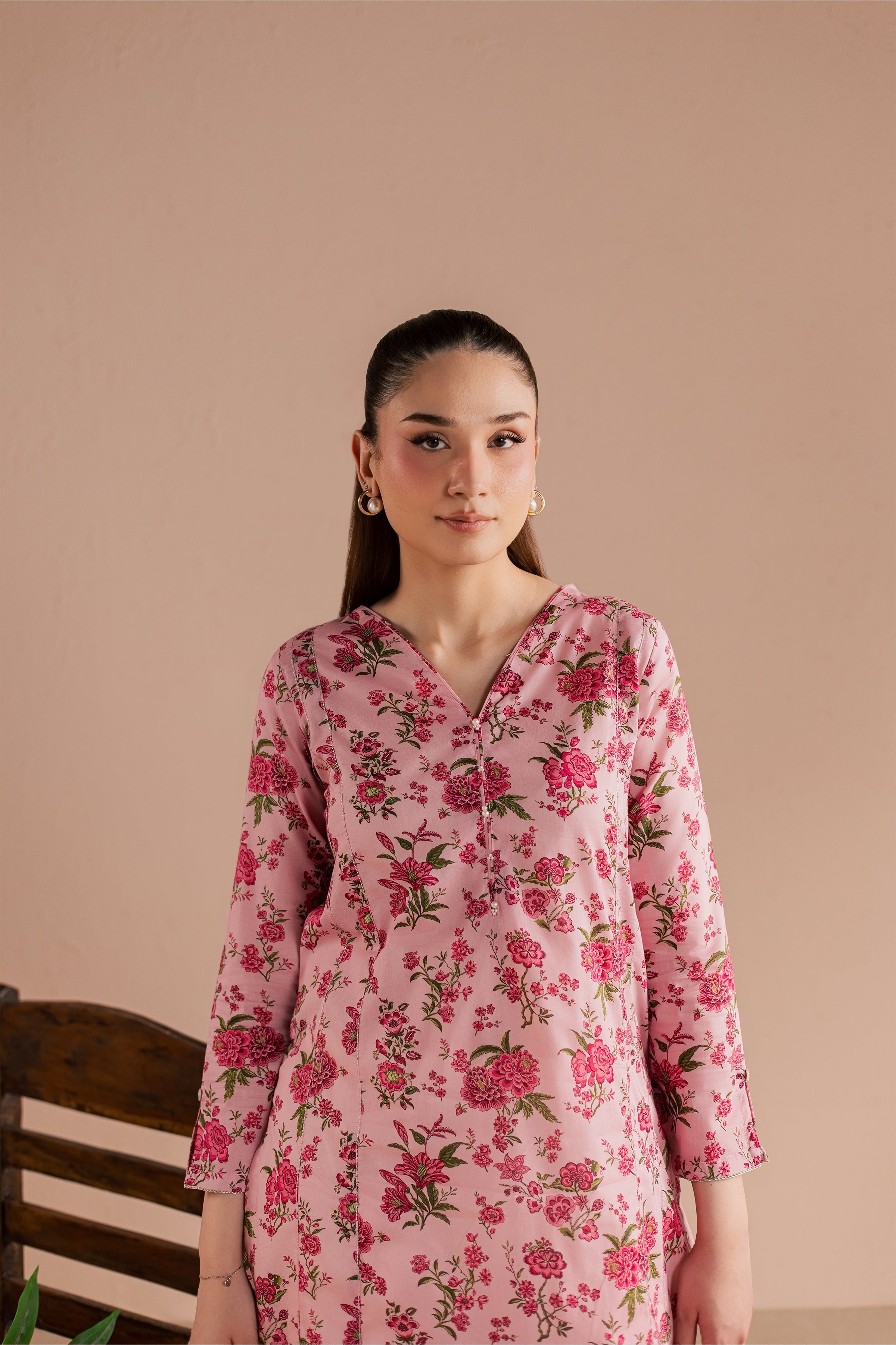 Rein 2Pc - Printed Lawn Dress BATIKSS26 BATIK XS / Pink / Lawn-S / Pink / Lawn-M / Pink / Lawn-L / Pink / Lawn-XL / Pink / Lawn