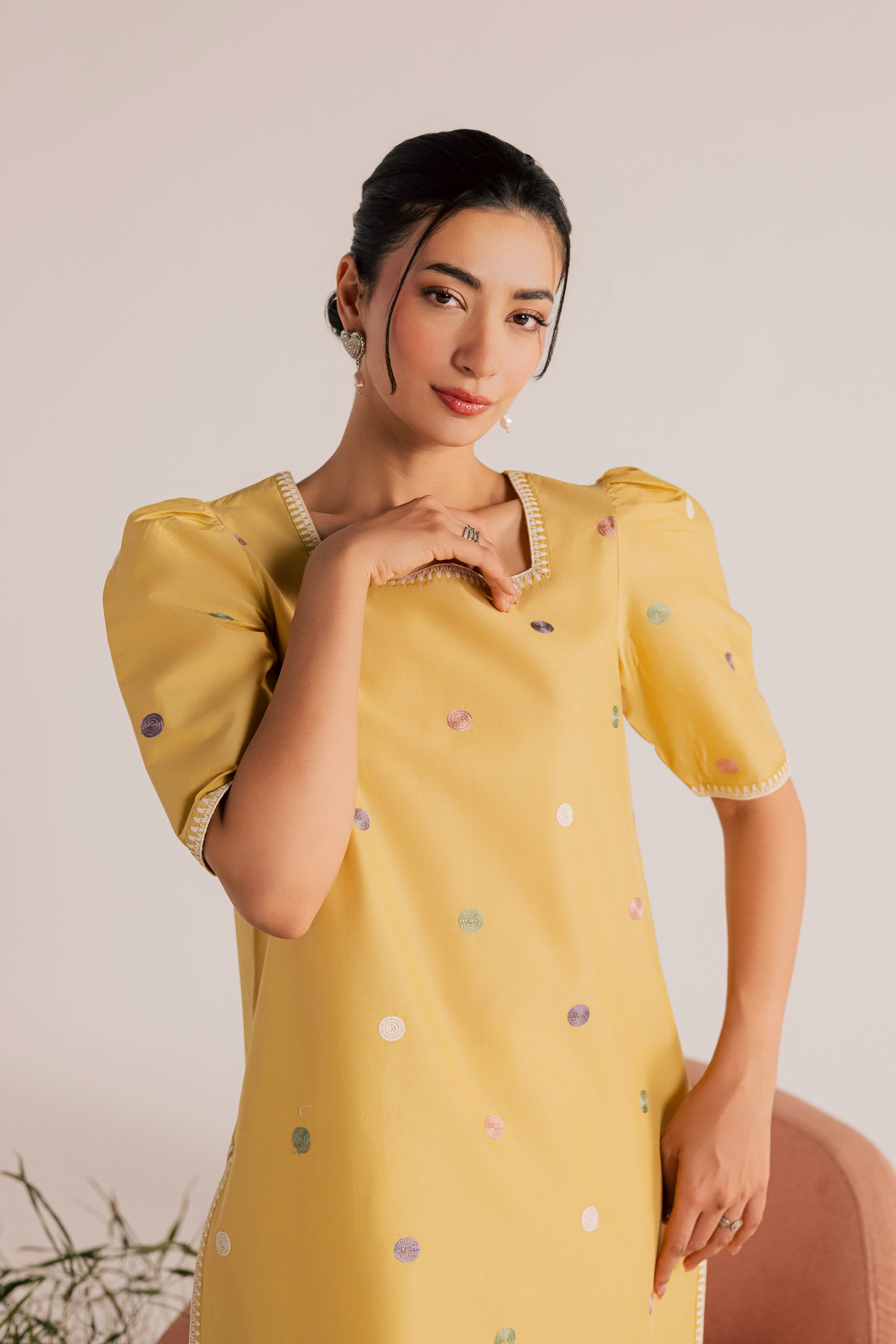 Sabz 2Pc - Embroidered Lawn Dress EverydayEdit26 BATIK XS / Bee Yellow / Pima Lawn-S / Bee Yellow / Pima Lawn-M / Bee Yellow / Pima Lawn-L / Bee Yellow / Pima Lawn-XL / Bee Yellow / Pima Lawn