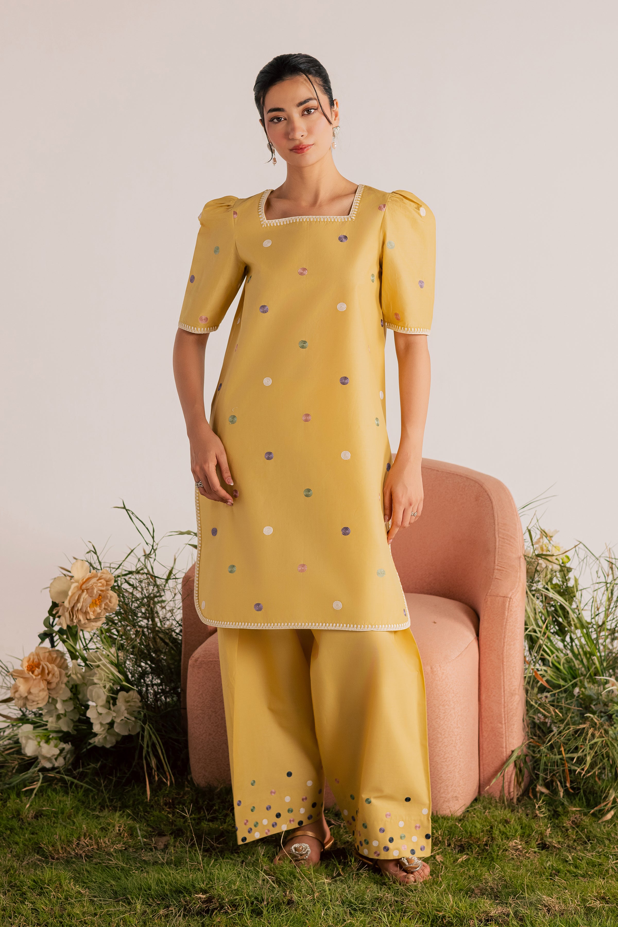 Sabz 2Pc - Embroidered Lawn Dress EverydayEdit26 BATIK XS / Bee Yellow / Pima Lawn-S / Bee Yellow / Pima Lawn-M / Bee Yellow / Pima Lawn-L / Bee Yellow / Pima Lawn-XL / Bee Yellow / Pima Lawn