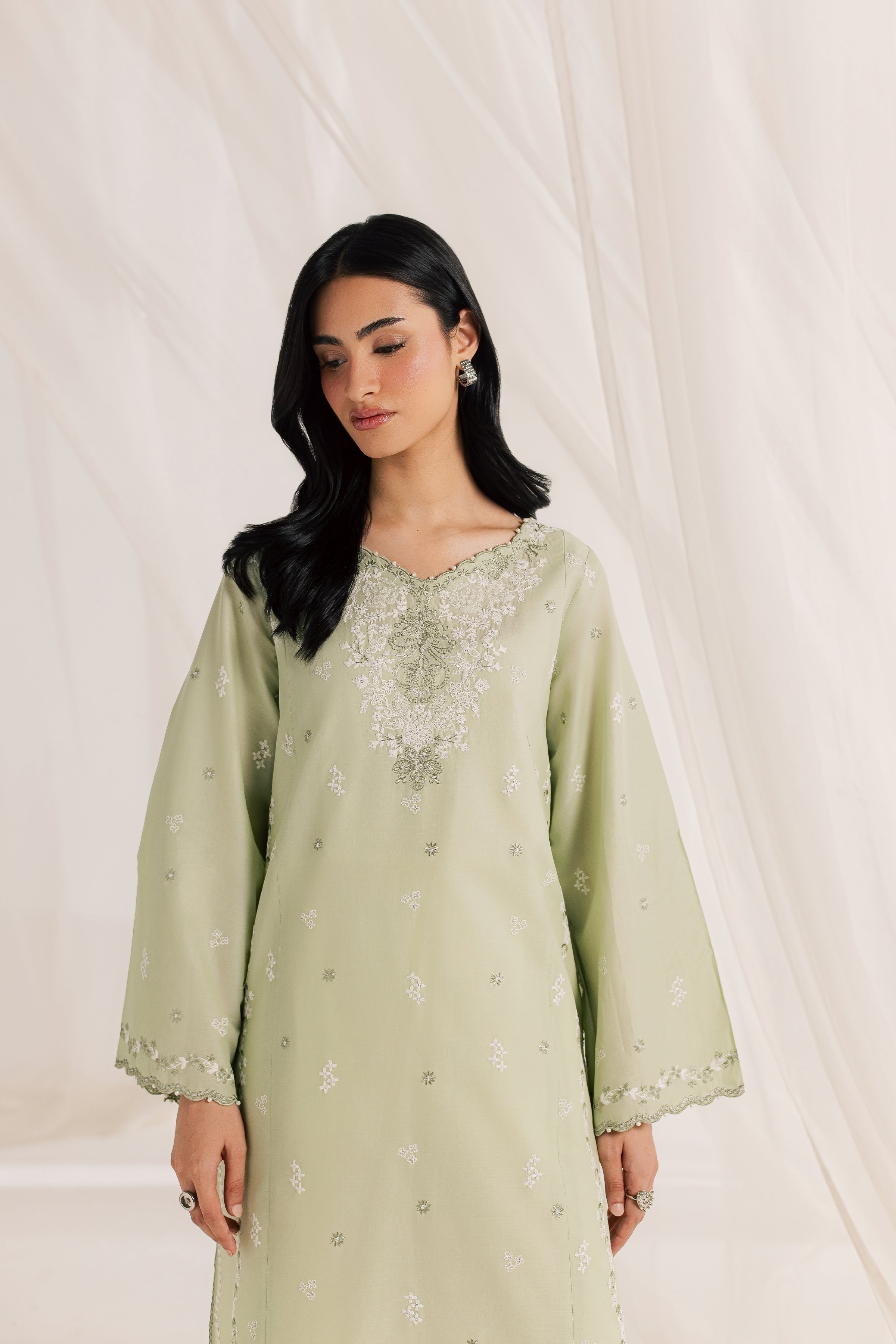 Silah 2Pc - Embroidered Lawn Dress EverydayEdit26 BATIK XS / Dusty Green / Pima Lawn-S / Dusty Green / Pima Lawn-M / Dusty Green / Pima Lawn-L / Dusty Green / Pima Lawn-XL / Dusty Green / Pima Lawn