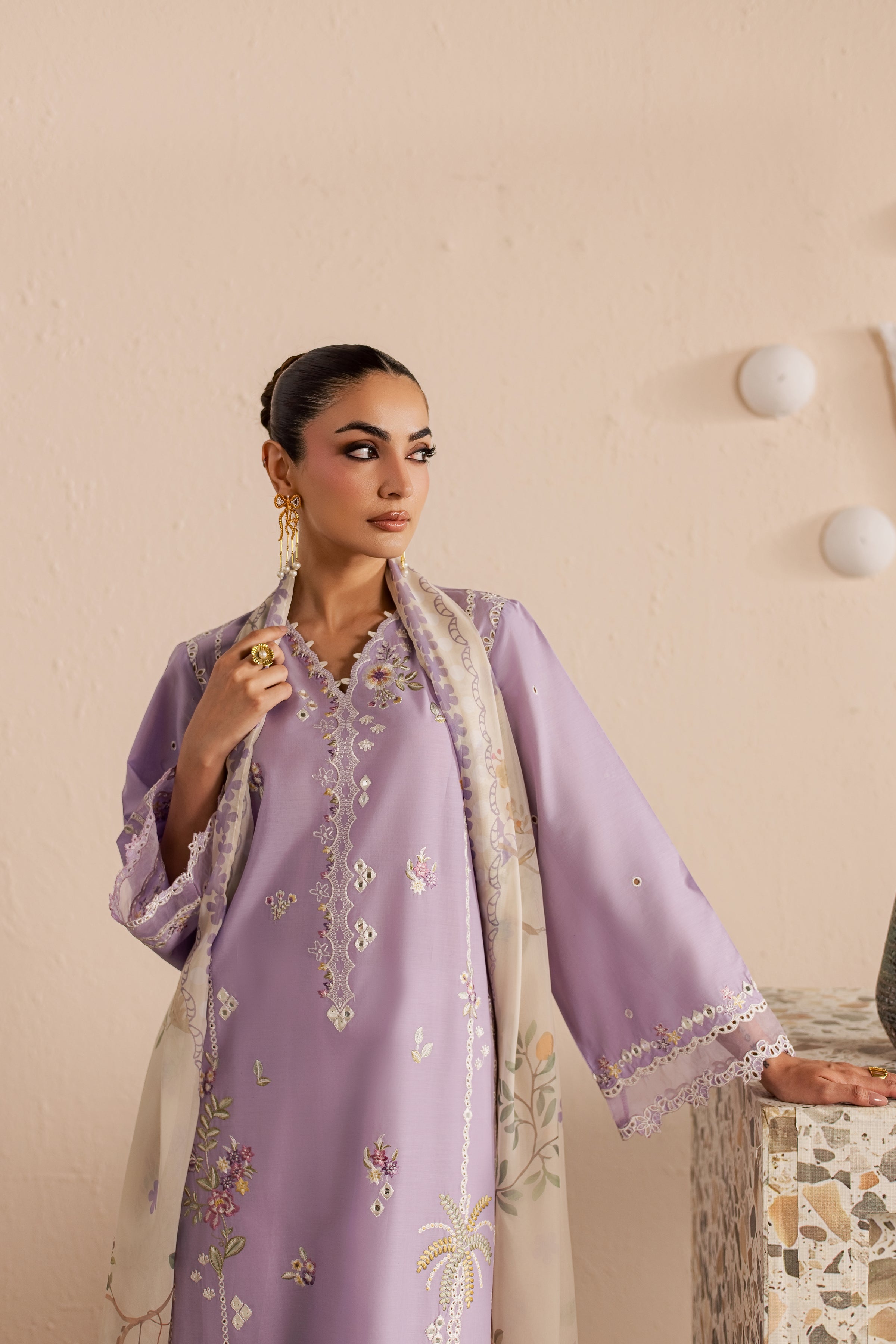 Skylie Jane 3Pc - Embroidered Lawn Dress EverydayEdit26 BATIK XS / Voila / Pima Lawn-S / Voila / Pima Lawn-M / Voila / Pima Lawn-L / Voila / Pima Lawn-XL / Voila / Pima Lawn