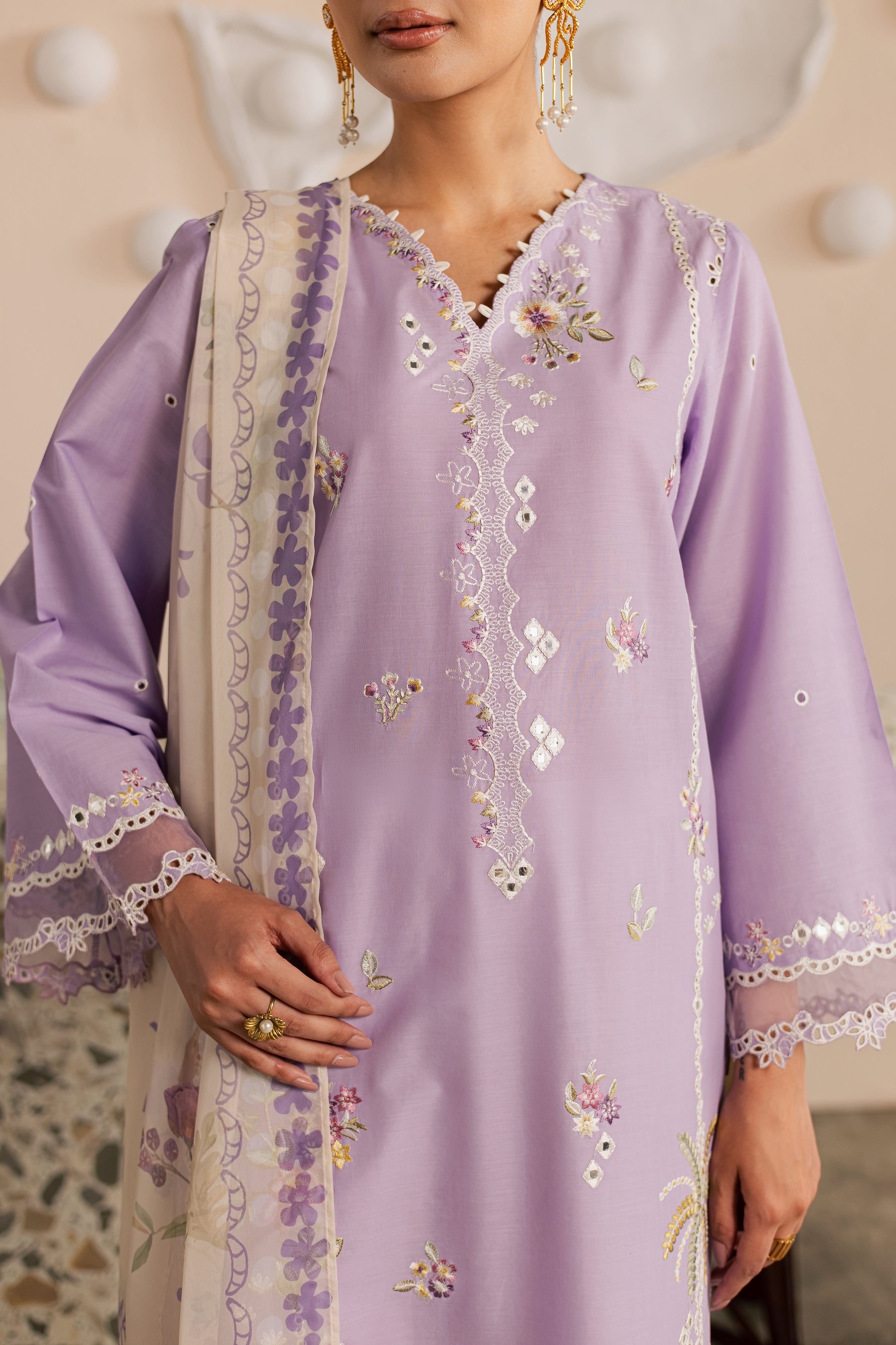 Skylie Jane 3Pc - Embroidered Lawn Dress EverydayEdit26 BATIK XS / Voila / Pima Lawn-S / Voila / Pima Lawn-M / Voila / Pima Lawn-L / Voila / Pima Lawn-XL / Voila / Pima Lawn