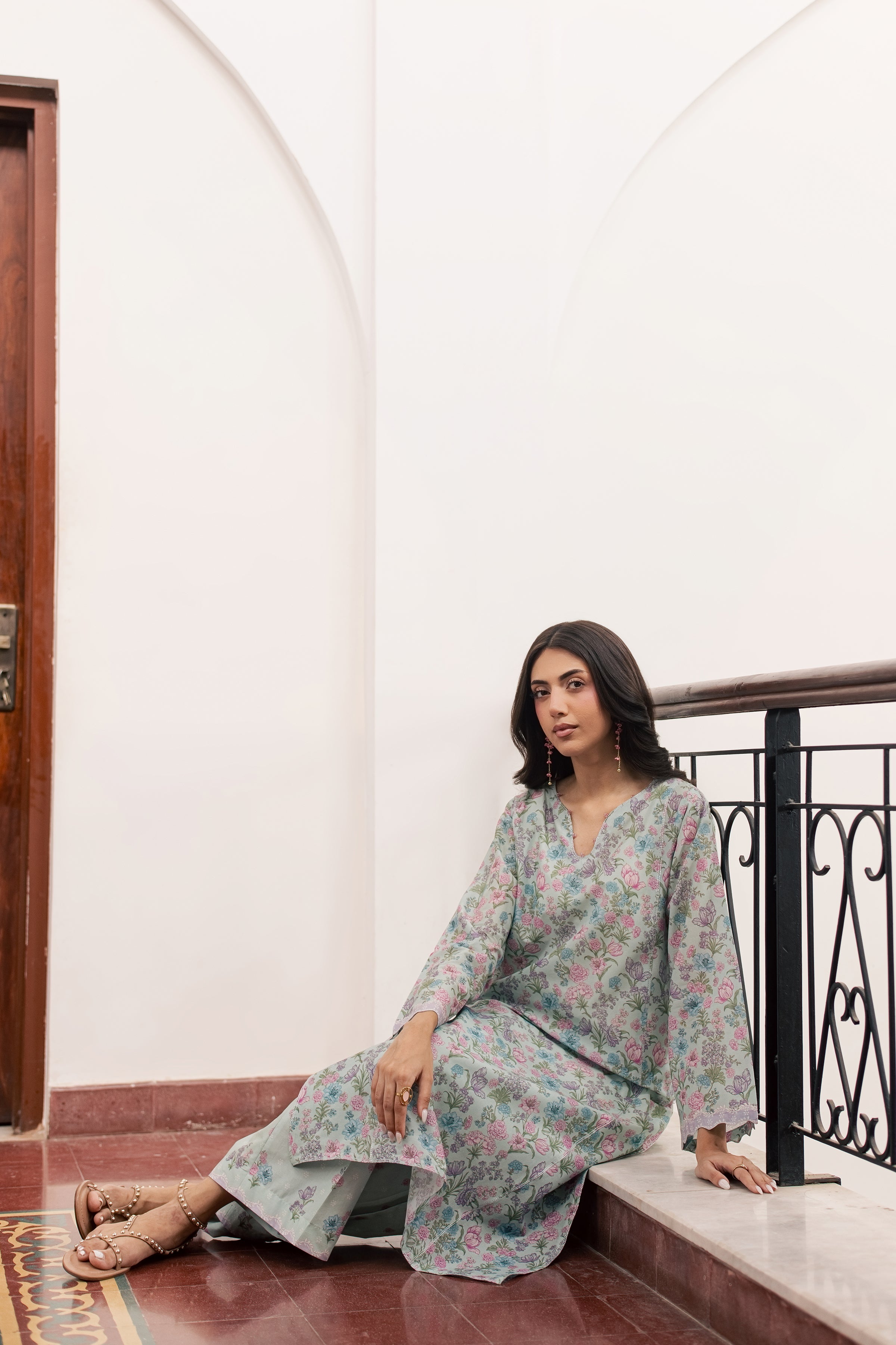 Snowy 2Pc - Printed Lawn Dress BATIKSS26 BATIK XS / Blue / Lawn-S / Blue / Lawn-M / Blue / Lawn-L / Blue / Lawn-XL / Blue / Lawn
