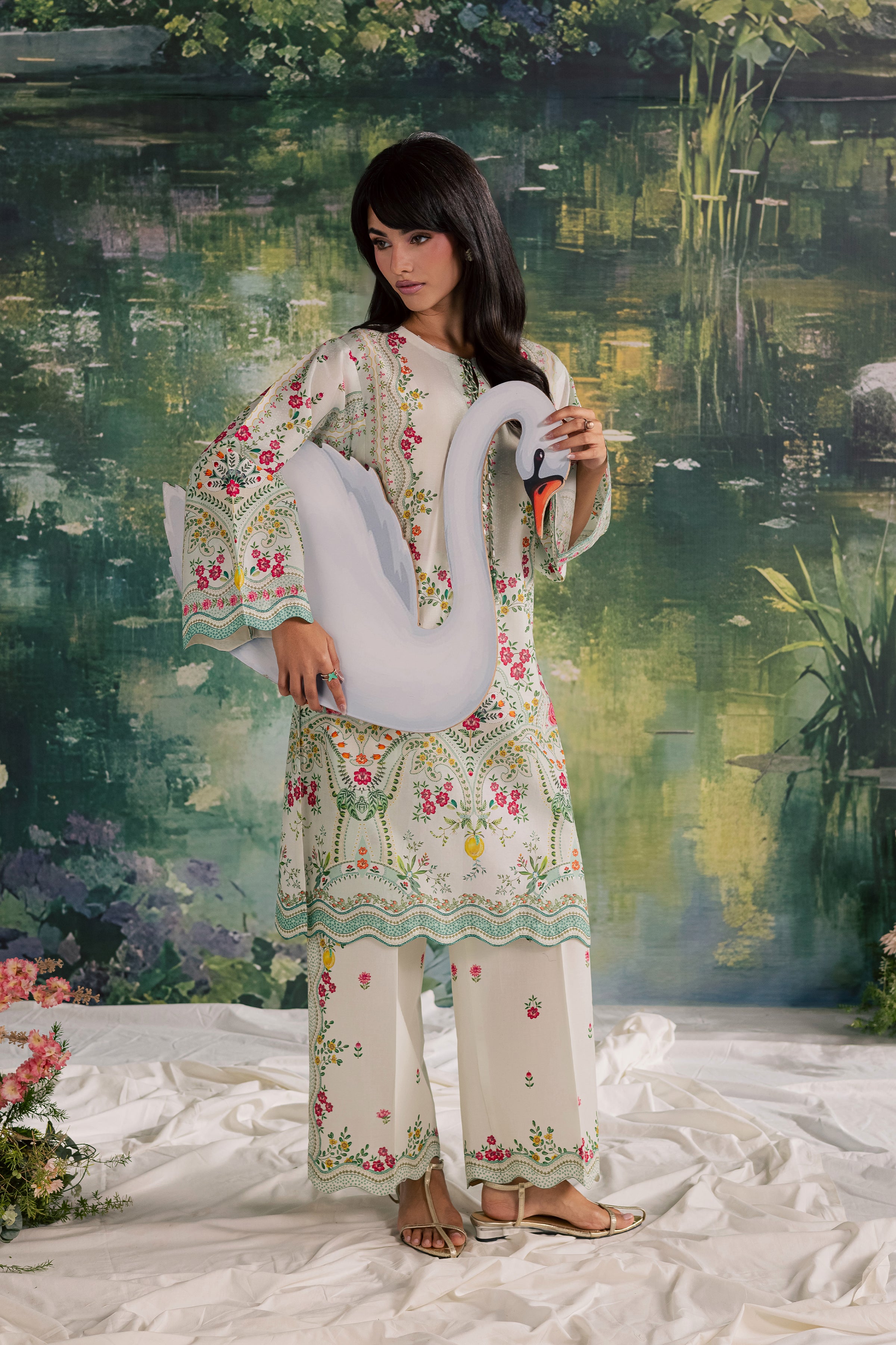 Soha 2Pc - Printed Lawn Dress BATIKSS26 BATIK XS / Off White / Lawn-S / Off White / Lawn-M / Off White / Lawn-L / Off White / Lawn-XL / Off White / Lawn