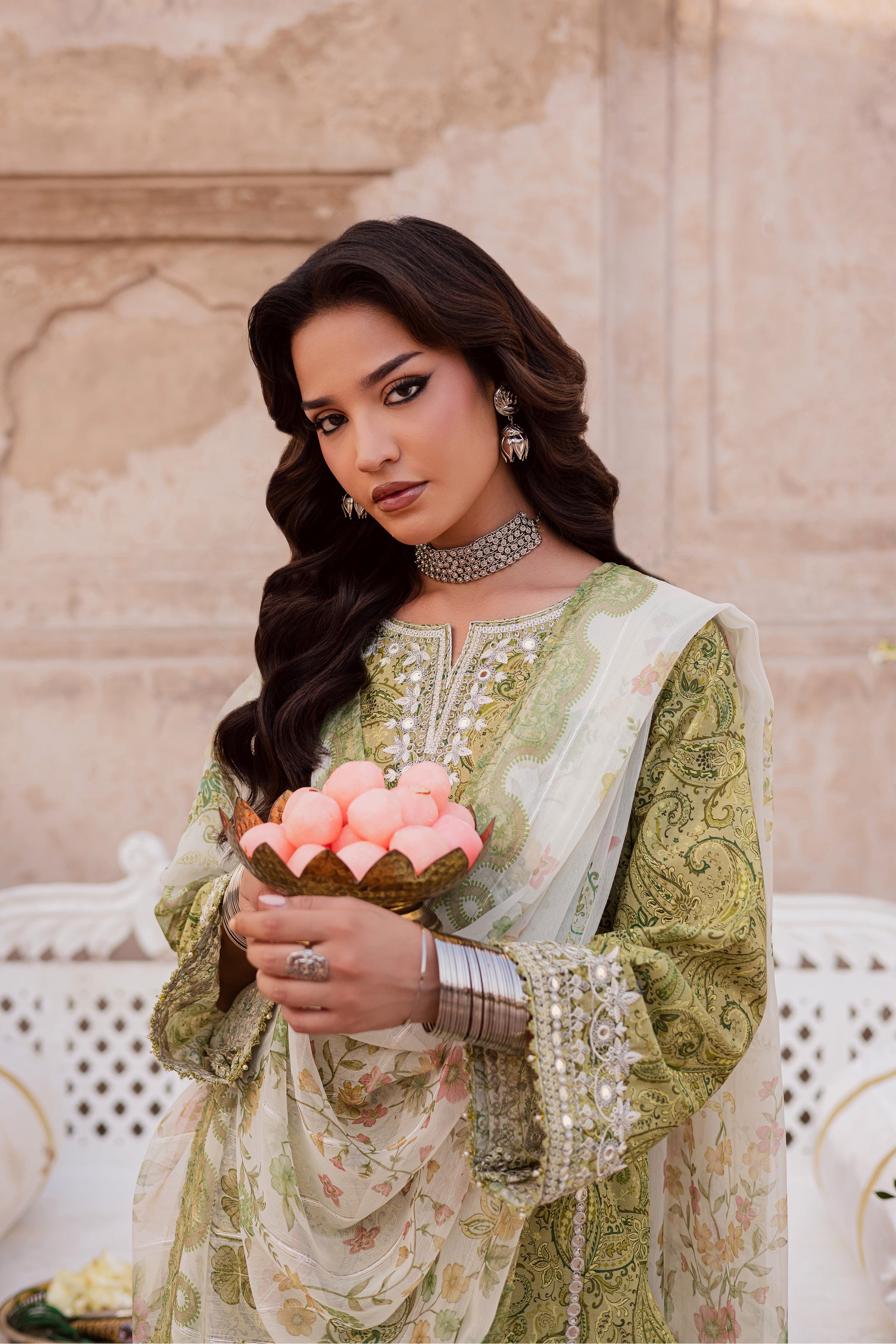 Solan 3Pc - Festive Eid Prints BATIKEID2026 BATIK XS / Green / Lawn-S / Green / Lawn-M / Green / Lawn-L / Green / Lawn-XL / Green / Lawn