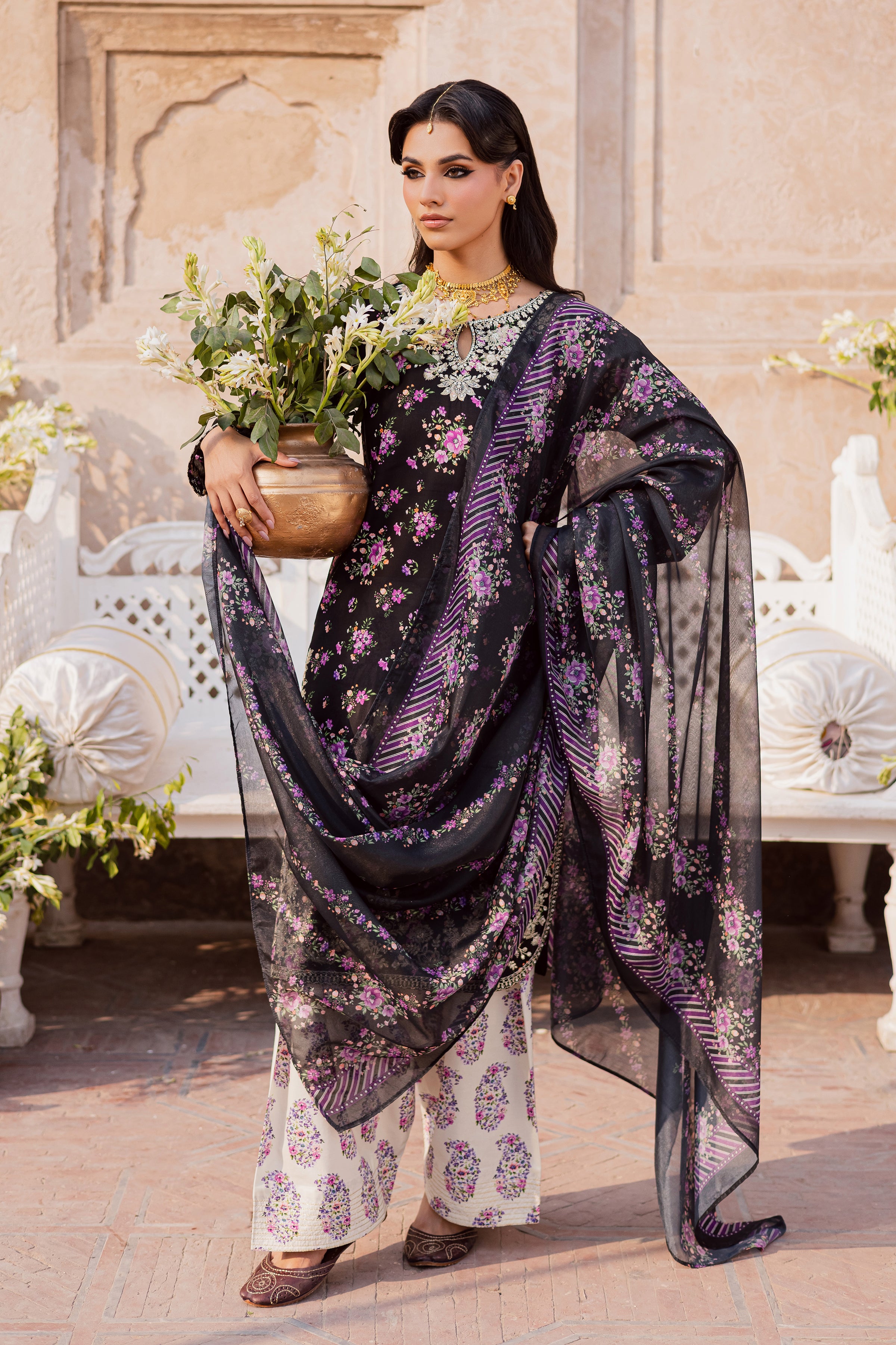 Summer Daze 3Pc - Festive Eid Prints BATIKEID2026 BATIK XS / Black / Lawn-S / Black / Lawn-M / Black / Lawn-L / Black / Lawn-XL / Black / Lawn
