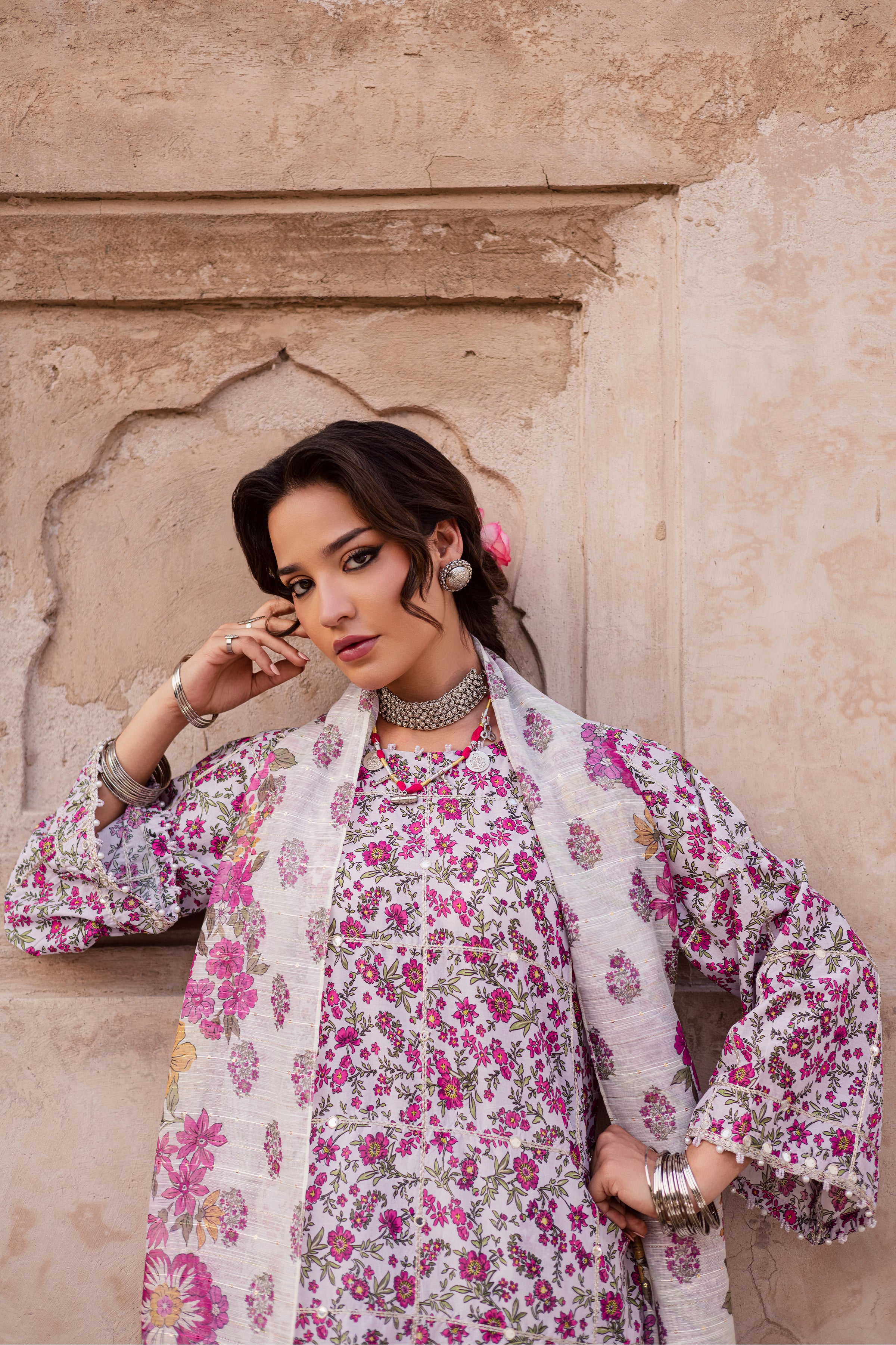 Truce 3Pc - Festive Eid Prints BATIKEID2026 BATIK XS / Lilac / Lawn-S / Lilac / Lawn-M / Lilac / Lawn-L / Lilac / Lawn-XL / Lilac / Lawn