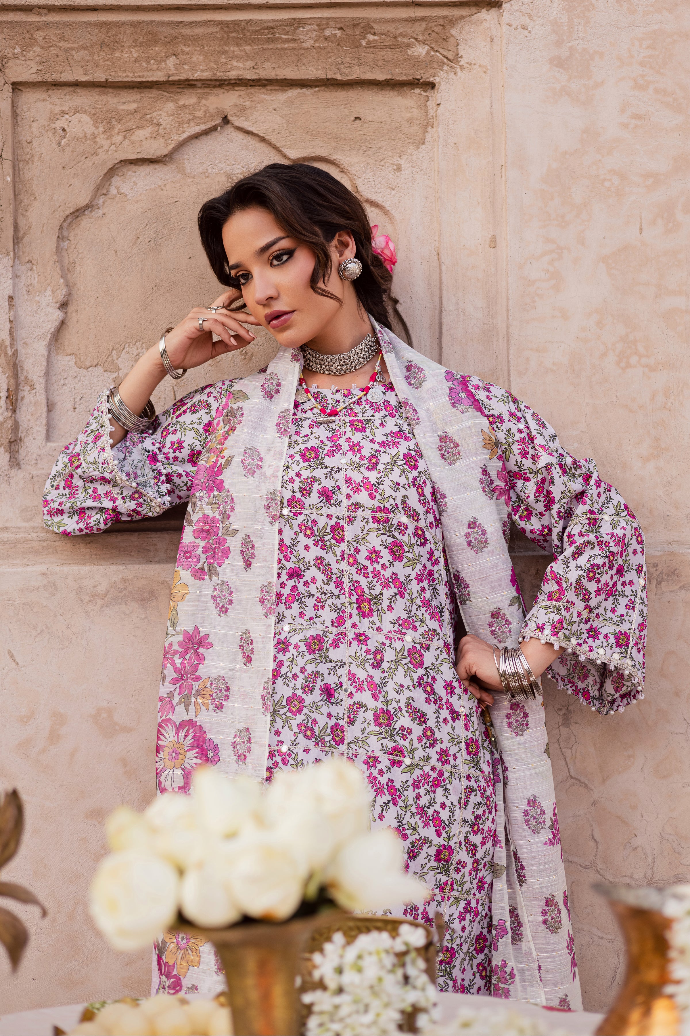 Truce 3Pc - Festive Eid Prints BATIKEID2026 BATIK XS / Lilac / Lawn-S / Lilac / Lawn-M / Lilac / Lawn-L / Lilac / Lawn-XL / Lilac / Lawn