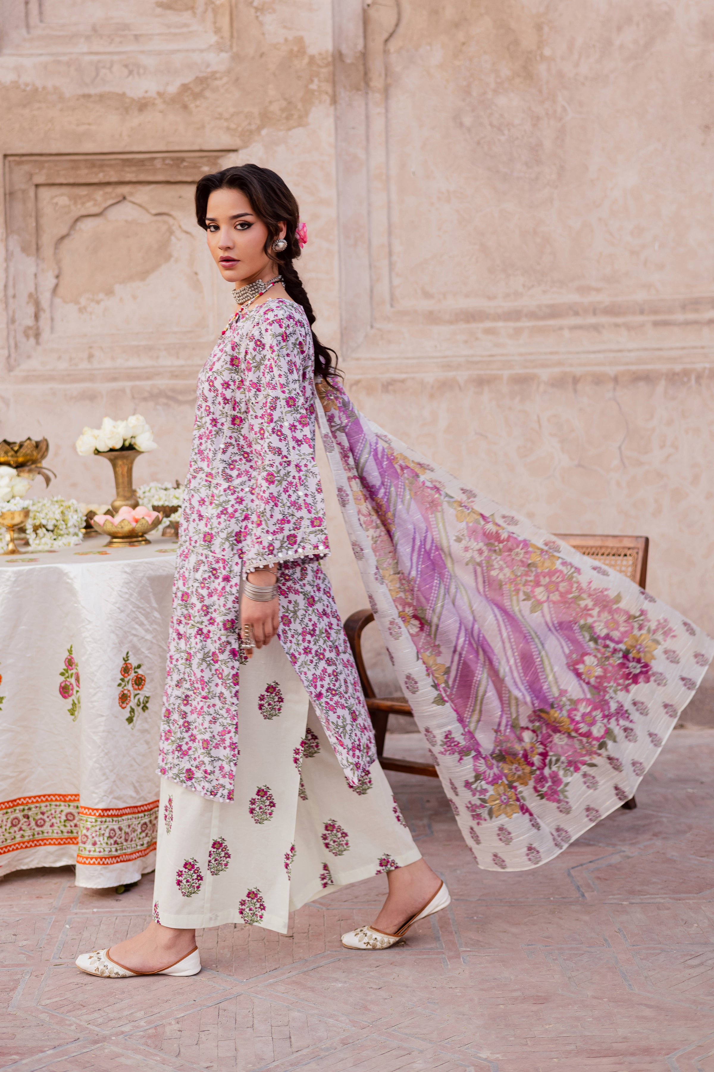 Truce 3Pc - Festive Eid Prints BATIKEID2026 BATIK XS / Lilac / Lawn-S / Lilac / Lawn-M / Lilac / Lawn-L / Lilac / Lawn-XL / Lilac / Lawn