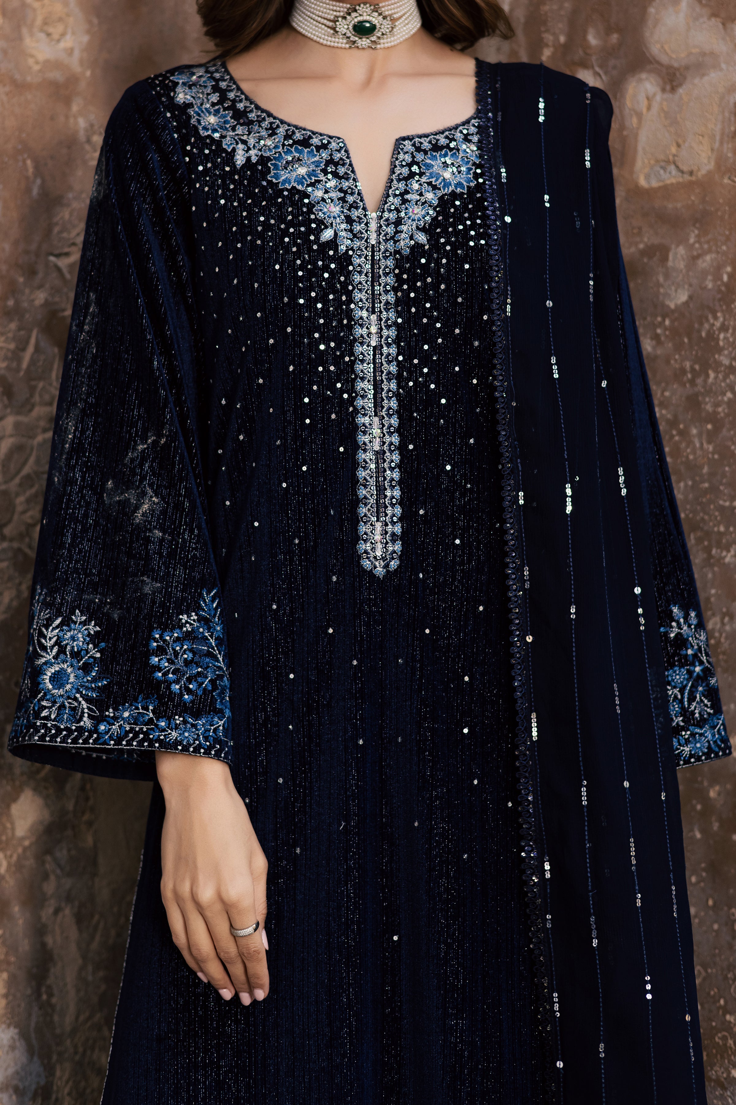 Whisper 3Pc - Velvet Formal Dress BATIKstudio BATIK S / Teal / Velvet-M / Teal / Velvet-L / Teal / Velvet