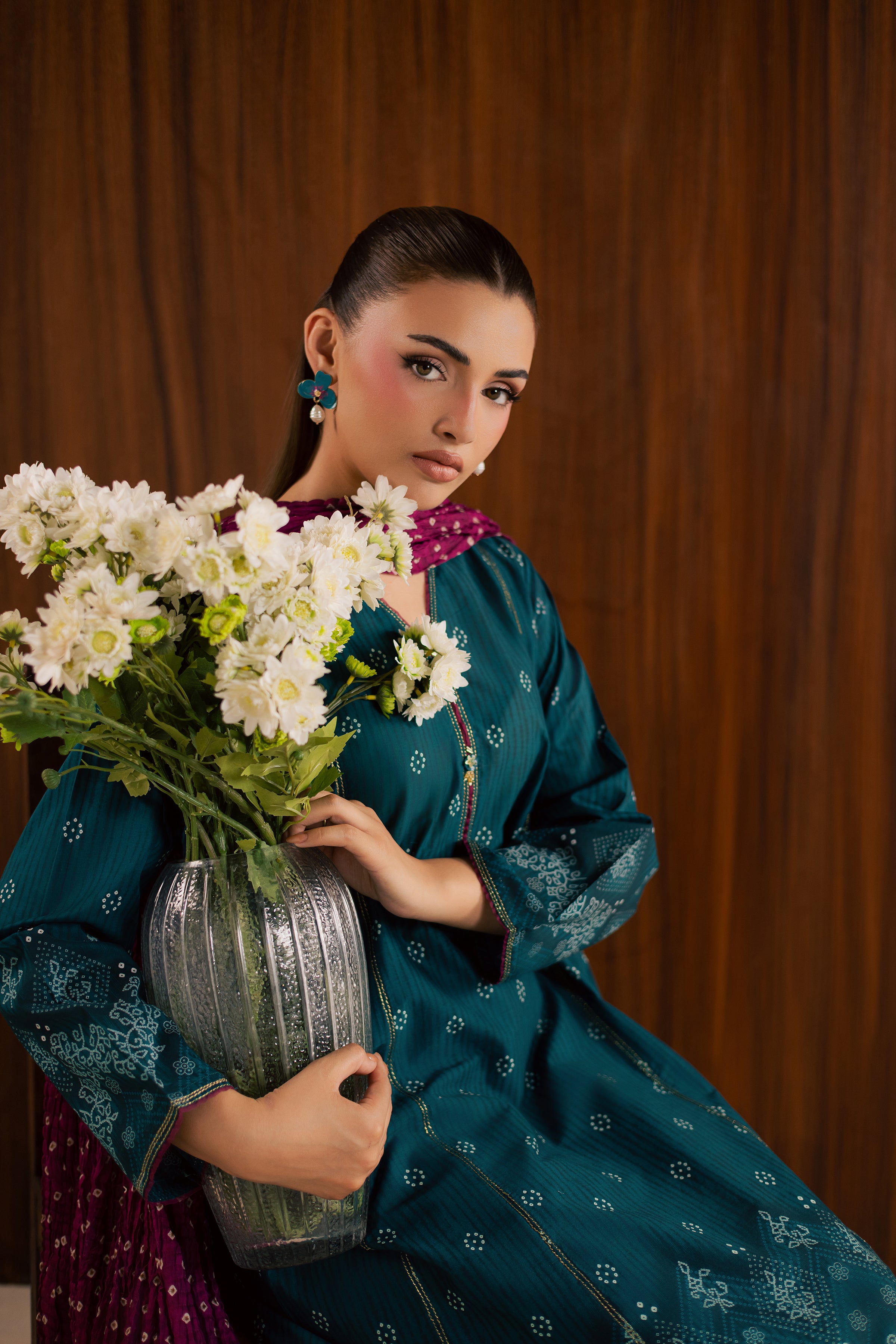 Wybe 3Pc - Printed Lawn Dress BATIKSS26 BATIK XS / Teal / Lawn-S / Teal / Lawn-M / Teal / Lawn-L / Teal / Lawn-XL / Teal / Lawn