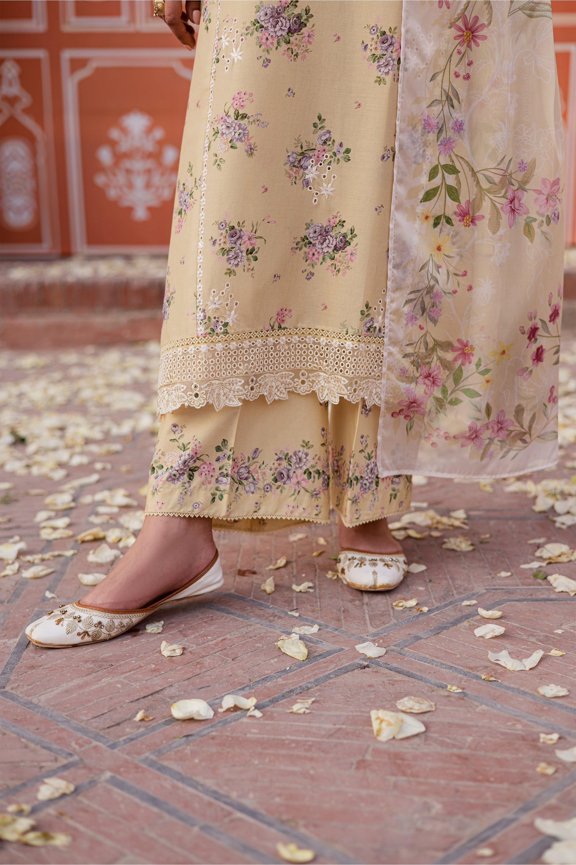 Yellow Pie 3Pc - Festive Eid Prints BATIKEID2026 BATIK XS / Yellow / Lawn-S / Yellow / Lawn-M / Yellow / Lawn-L / Yellow / Lawn-XL / Yellow / Lawn