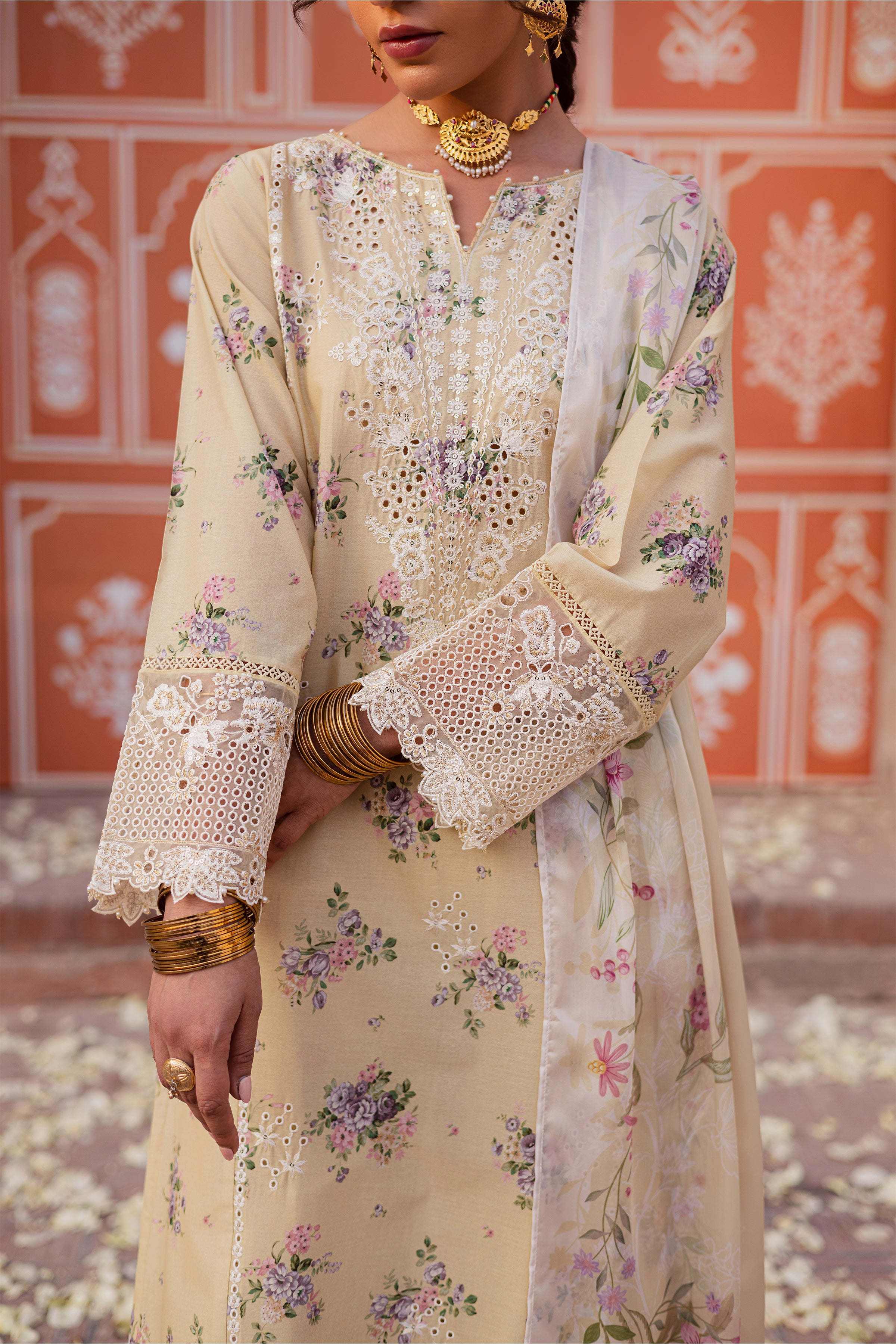 Yellow Pie 3Pc - Festive Eid Prints BATIKEID2026 BATIK XS / Yellow / Lawn-S / Yellow / Lawn-M / Yellow / Lawn-L / Yellow / Lawn-XL / Yellow / Lawn