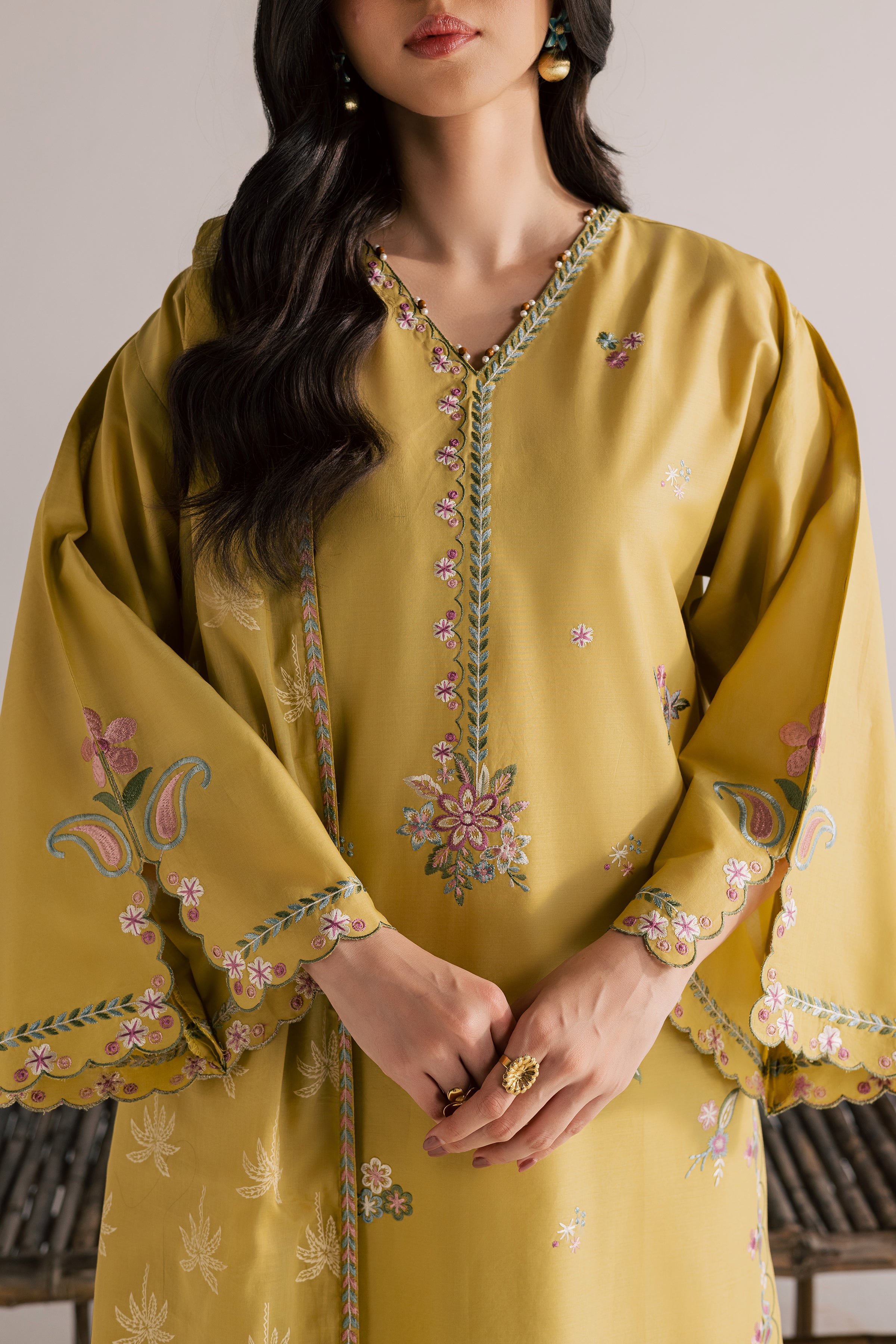 Zaitoon 3Pc - Embroidered Lawn Dress EverydayEdit26 BATIK XS / Lime Green / Pima Lawn-S / Lime Green / Pima Lawn-M / Lime Green / Pima Lawn-L / Lime Green / Pima Lawn-XL / Lime Green / Pima Lawn