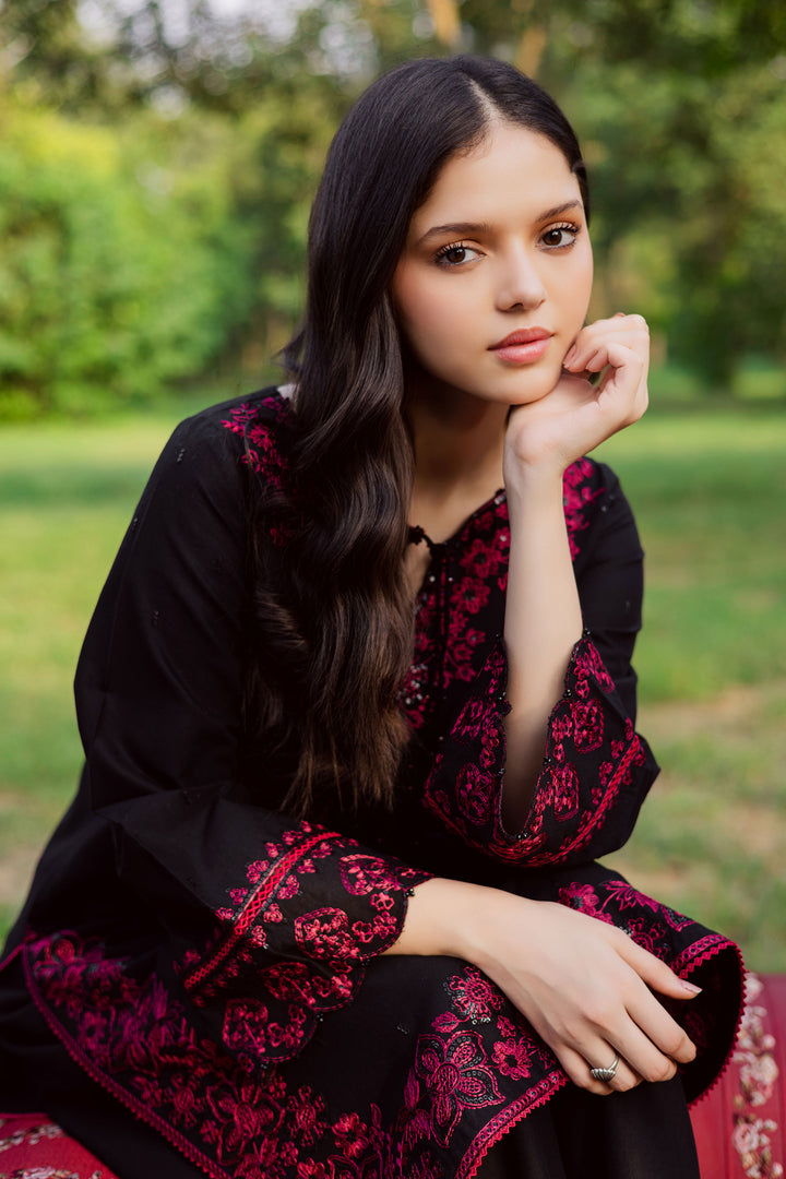 Zarish 2pc - Embroidered Khaddar Dress BATIK WINTER PRET 2025  BATIK   XS / Black / Khaddar-S / Black / Khaddar-M / Black / Khaddar-L / Black / Khaddar-XL / Black / Khaddar