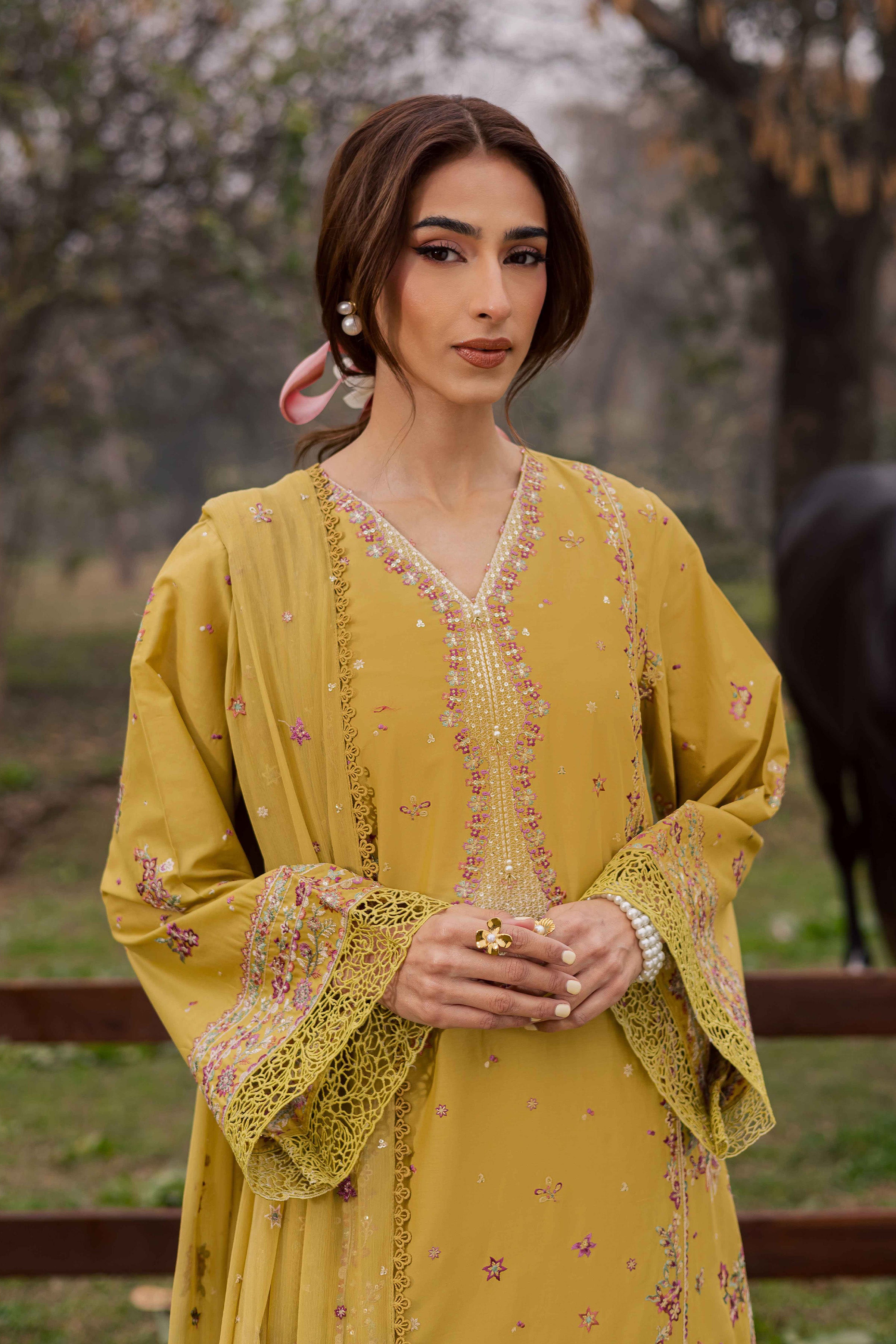 Zimal 3Pc - Festive Embroidered Lawn BATIKEID2026 BATIK XS / Lime Green / Pima Lawn-S / Lime Green / Pima Lawn-M / Lime Green / Pima Lawn-L / Lime Green / Pima Lawn-XL / Lime Green / Pima Lawn