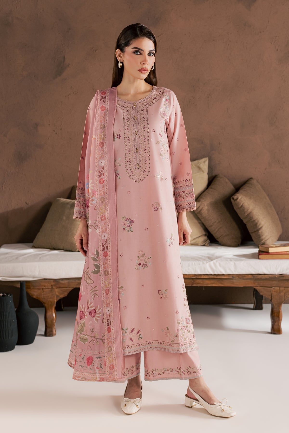 Blossom Love 3Pc - Embroidered Cambric Pret