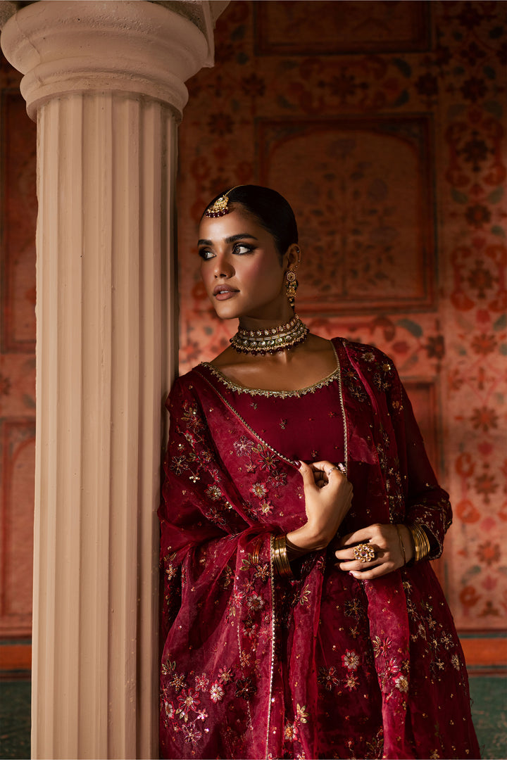 Chaotic Garet 3Pc - Chiffon Wedding Frock