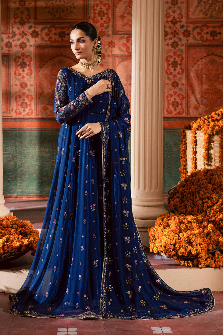 Earliblue 3Pc - Chiffon Wedding Frock