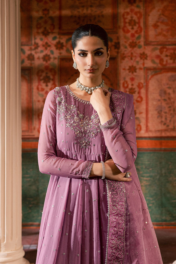 Mauve Muse 3Pc - Chiffon Wedding Frock