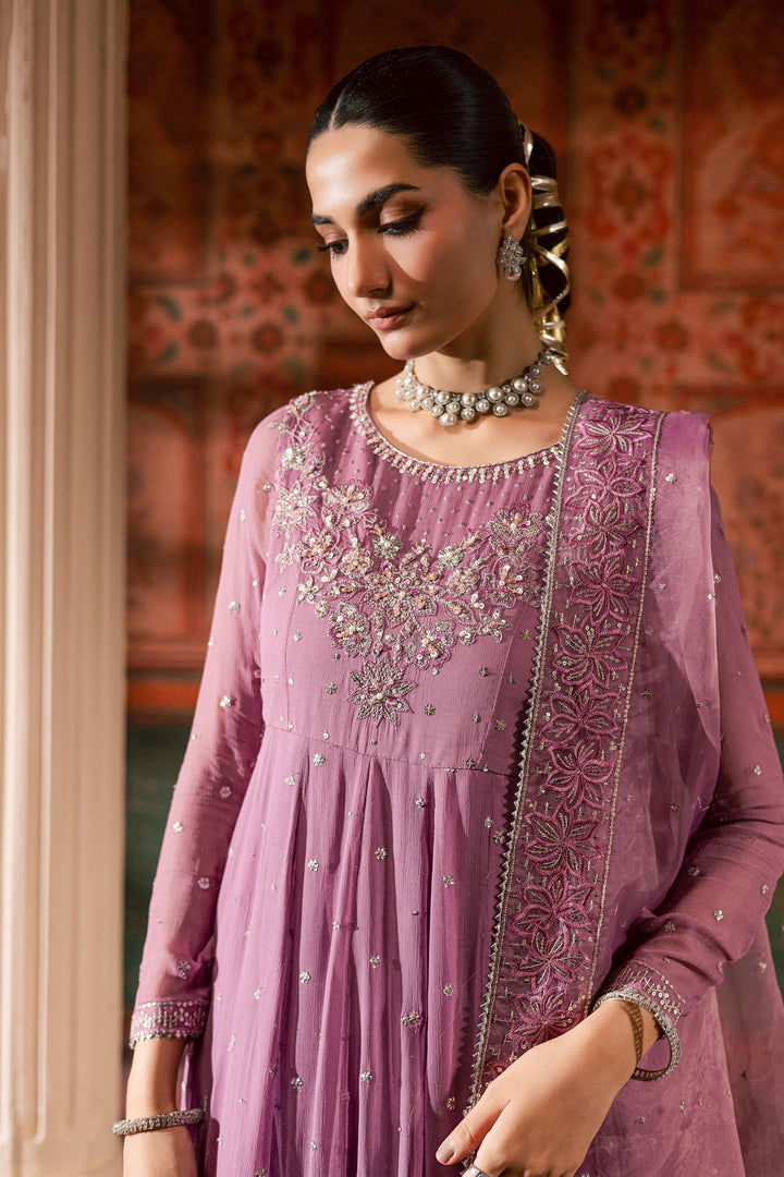 Mauve Muse 3Pc - Chiffon Wedding Frock